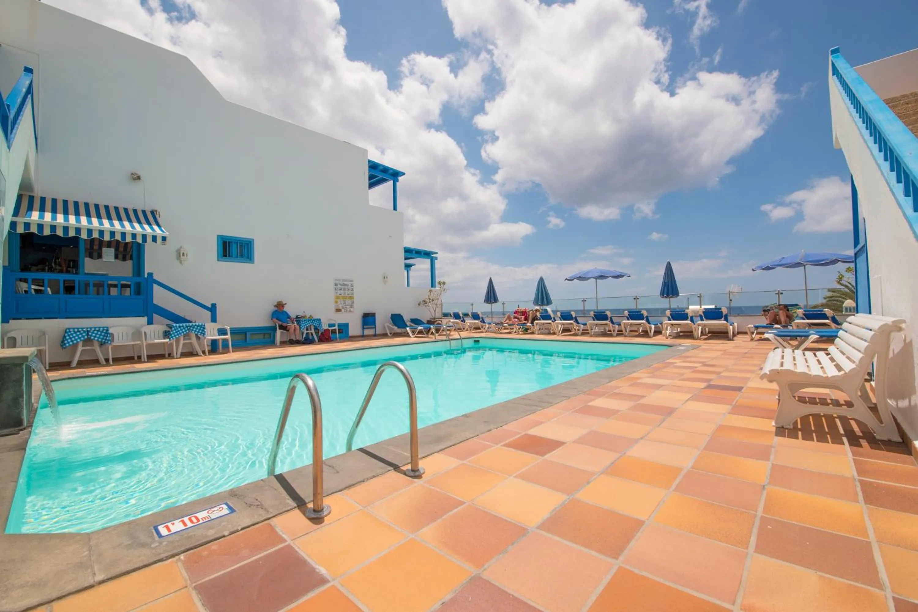 Pool view in Apartamentos Agua Marina