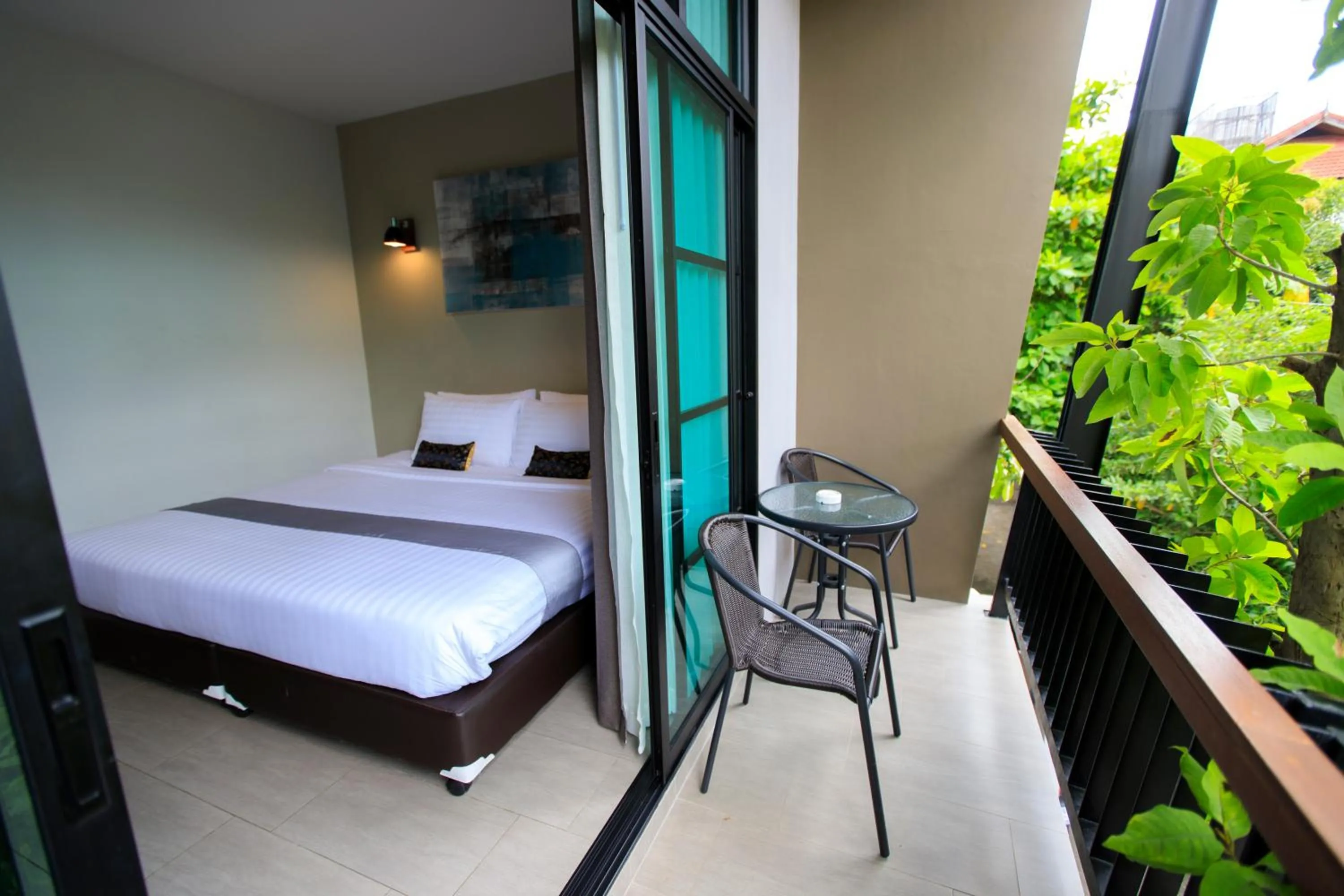 Balcony/Terrace, Bed in Wealth Boutique Hotel Chiang Mai