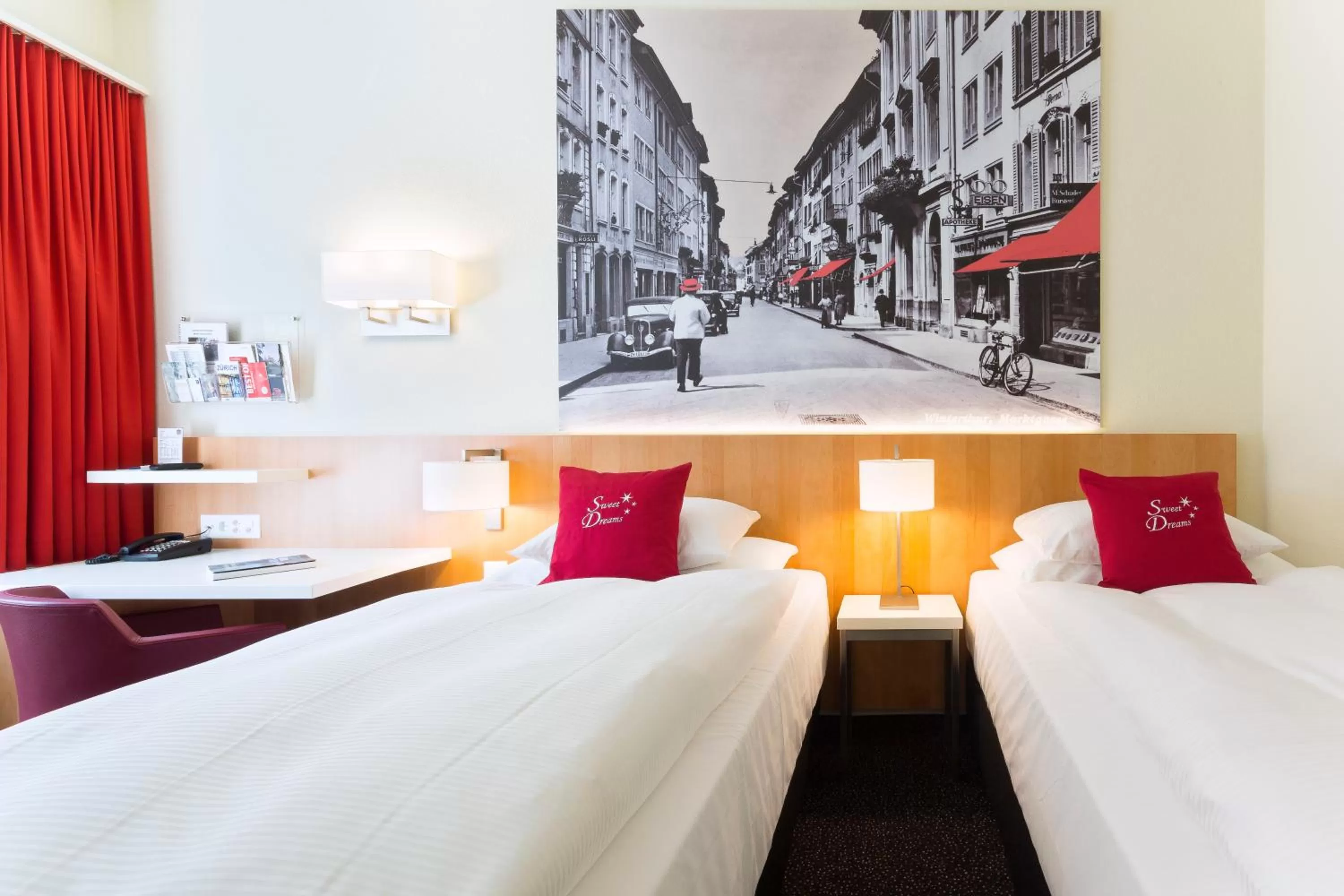 Bedroom, Bed in Hotel Wartmann am Bahnhof