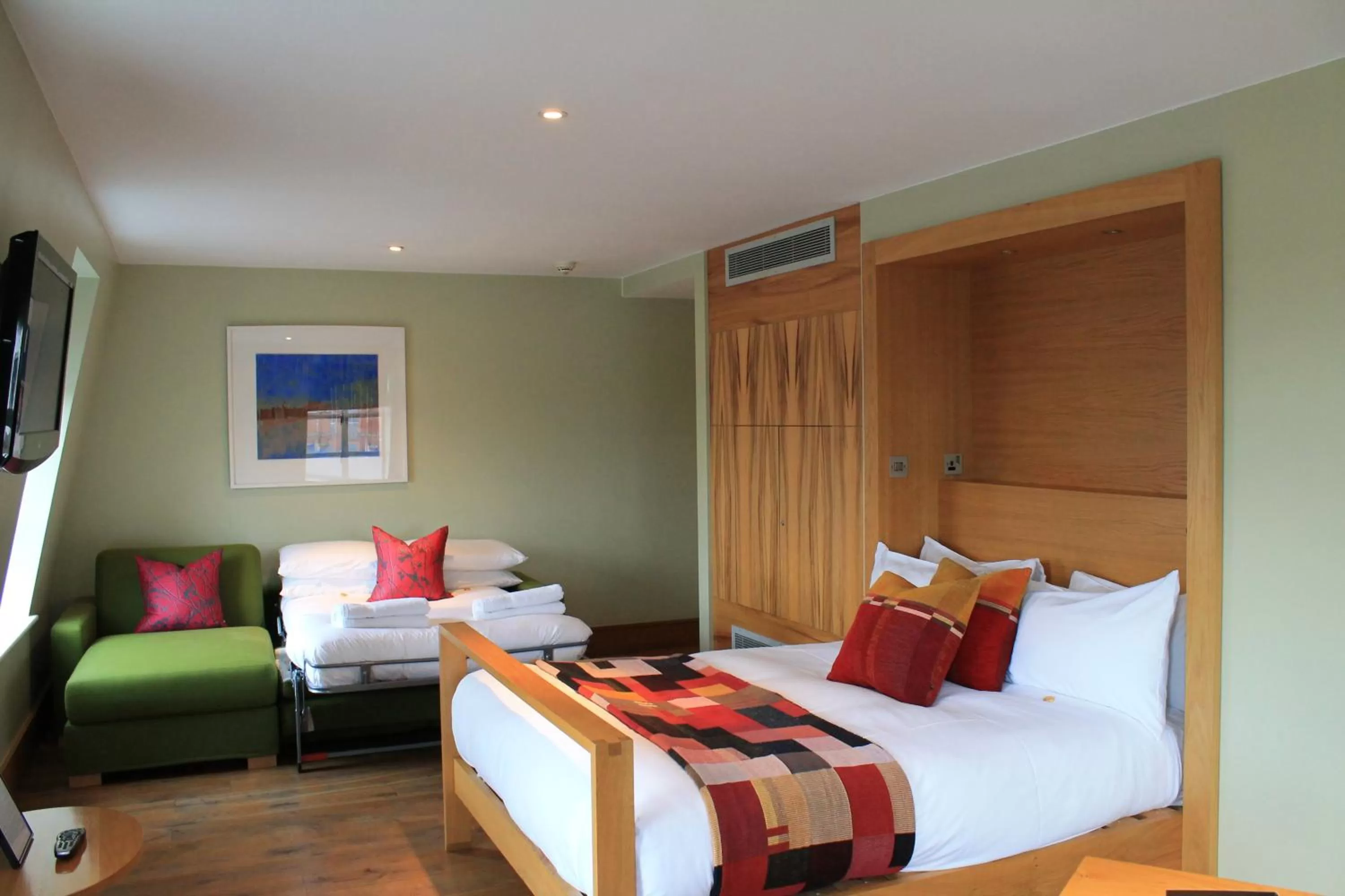 Photo of the whole room, Bed in The Megaro Hotel - Kings Cross St Pancras, London