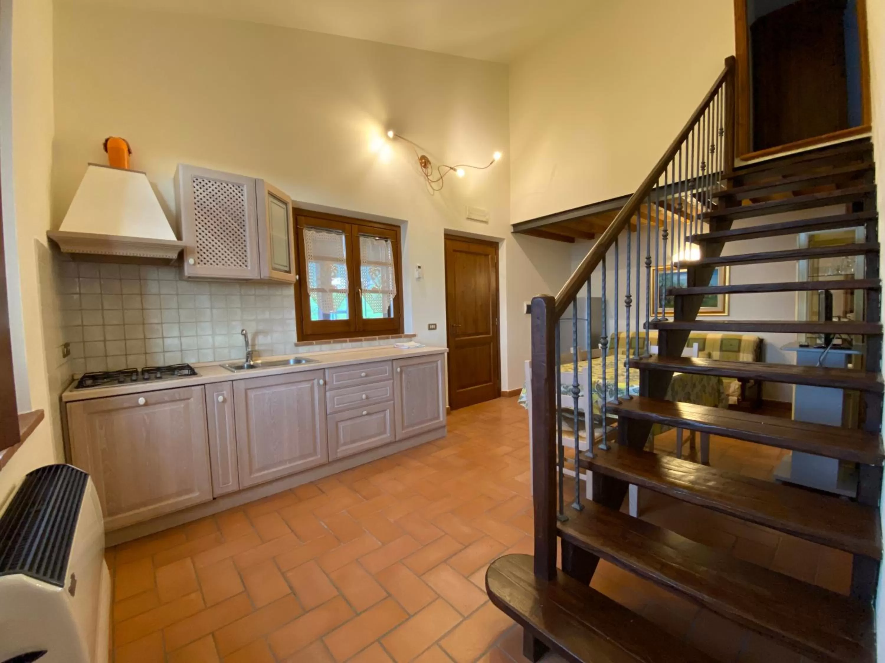 Kitchen or kitchenette in Agriturismo Tenuta Badia
