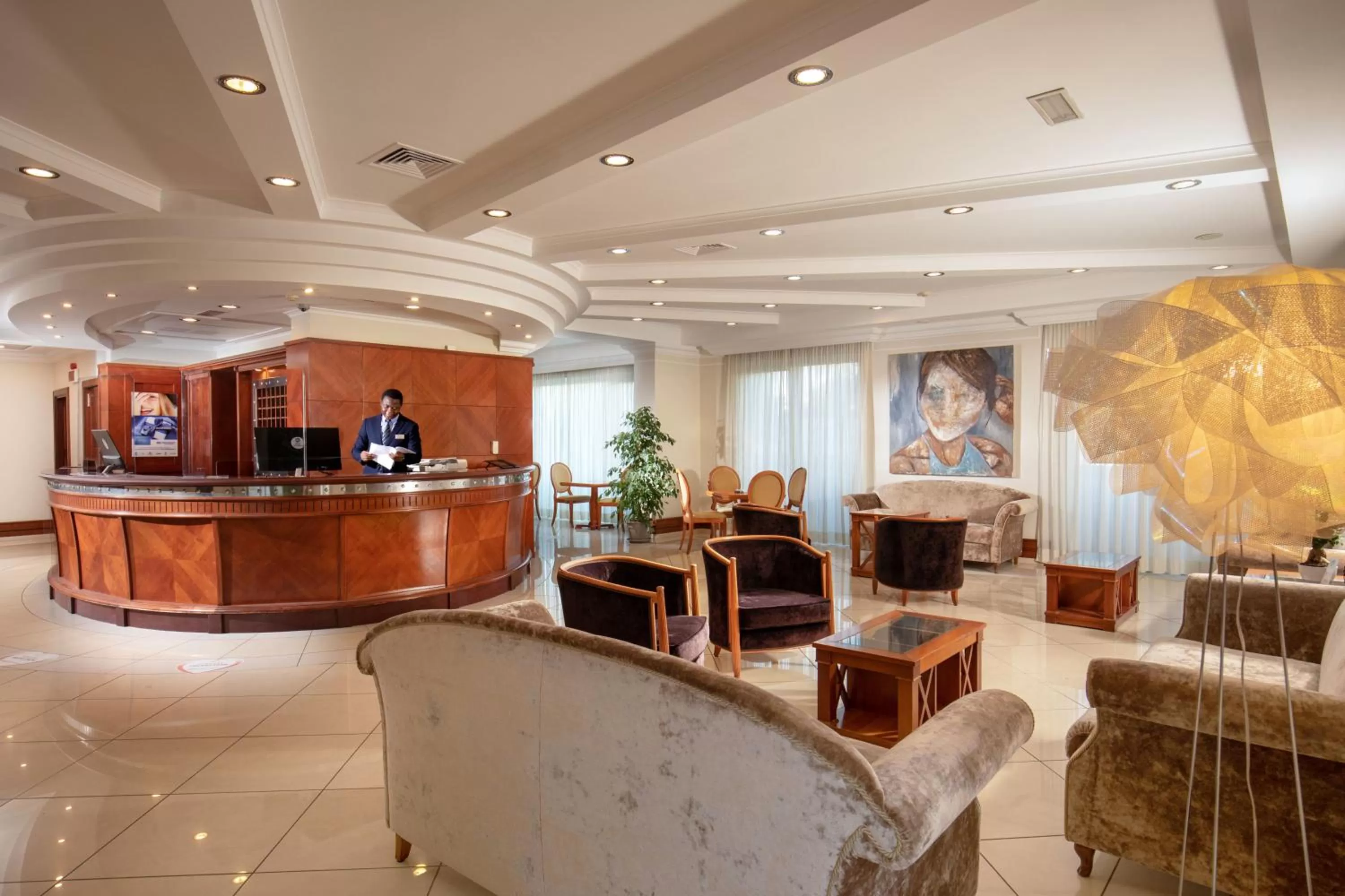 Lobby or reception in Best Western Hotel Viterbo