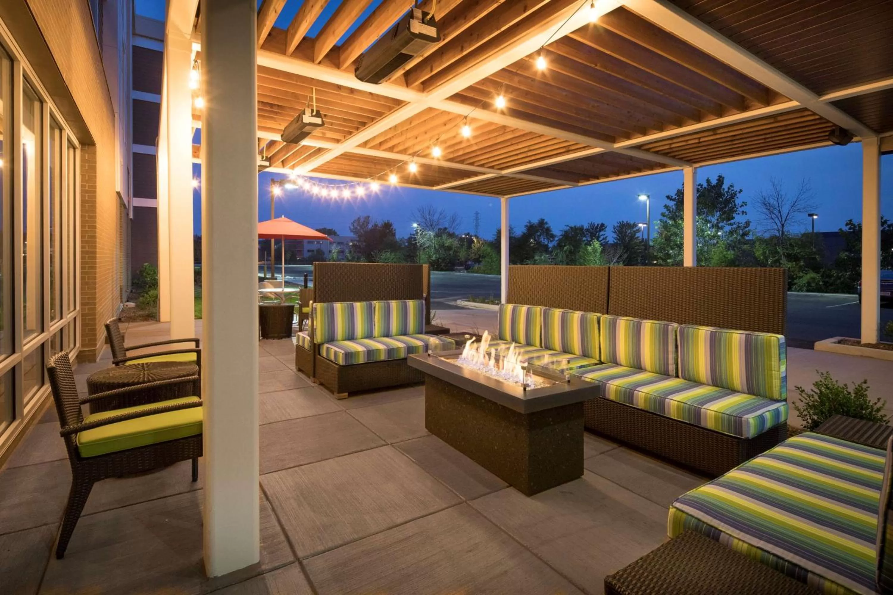Patio in Home2 Suites By Hilton Mishawaka South Bend