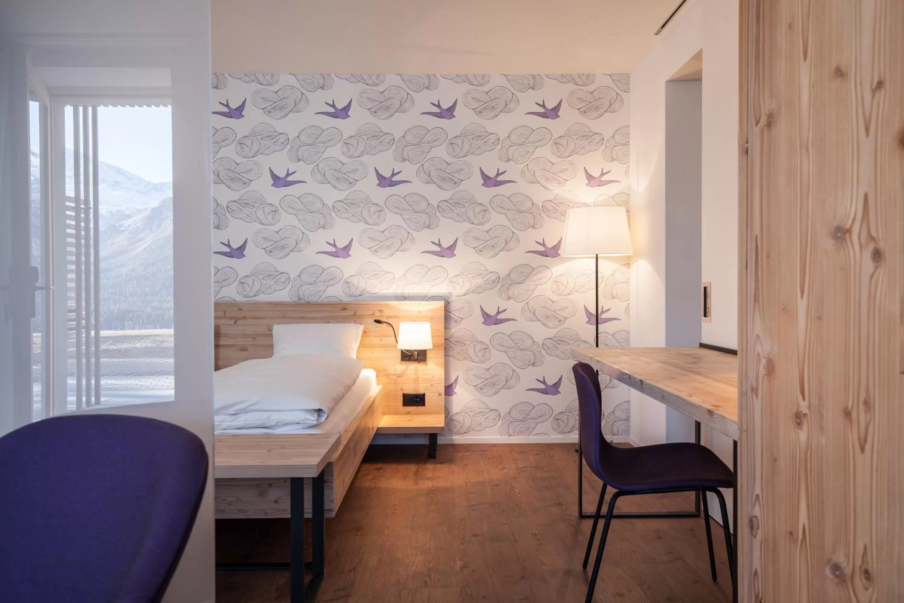 Winter, Bed in Randolins Familienresort