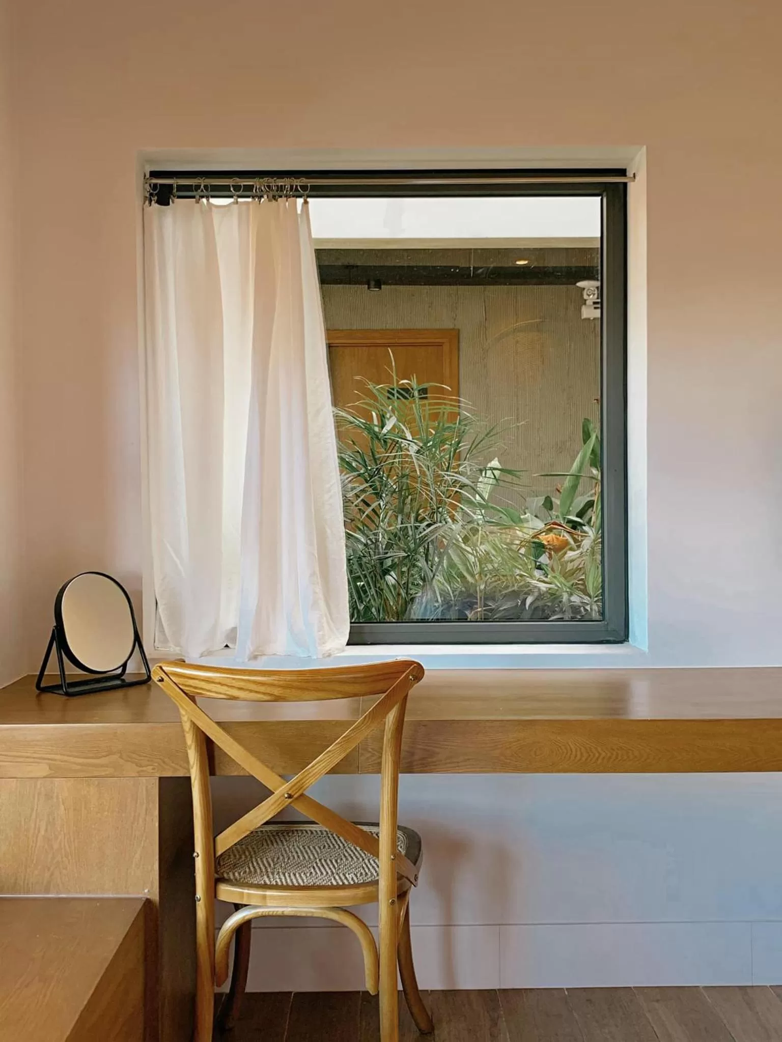 Inner courtyard view in Cagina Boutique Hostel