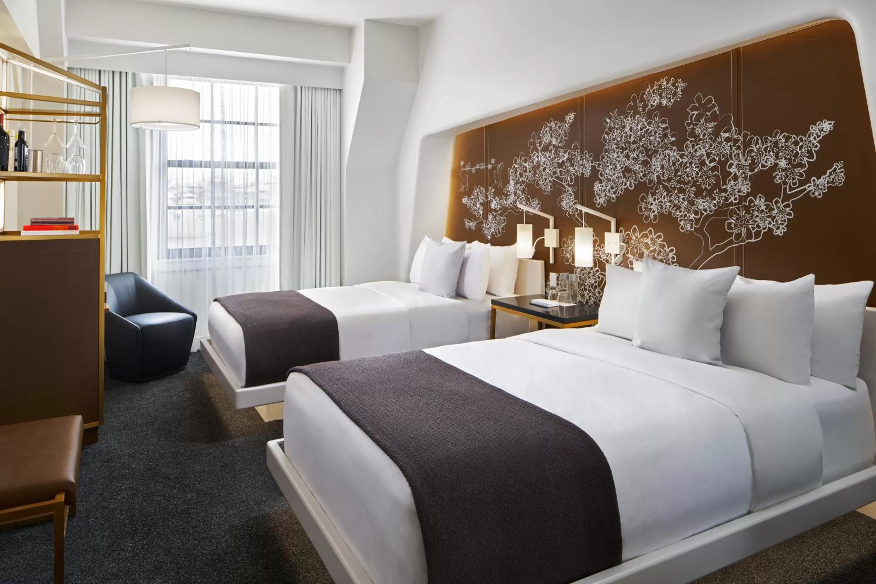 Bed in Hotel Washington