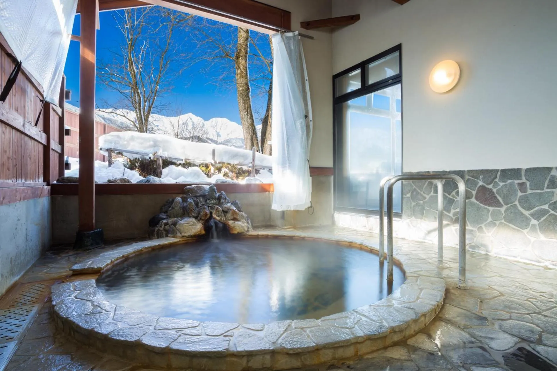 Open Air Bath in Hotel Hakuba