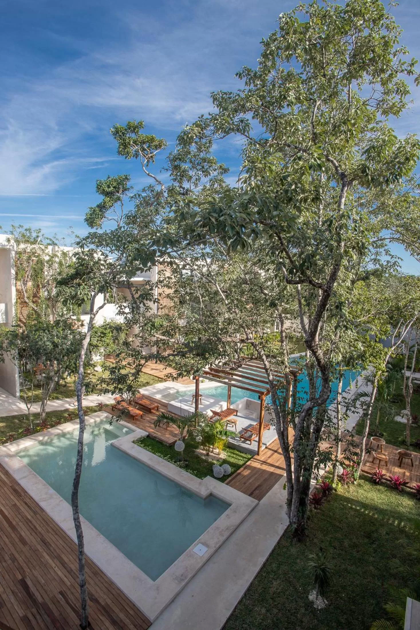 Pool view in Panacea Condo Tulum