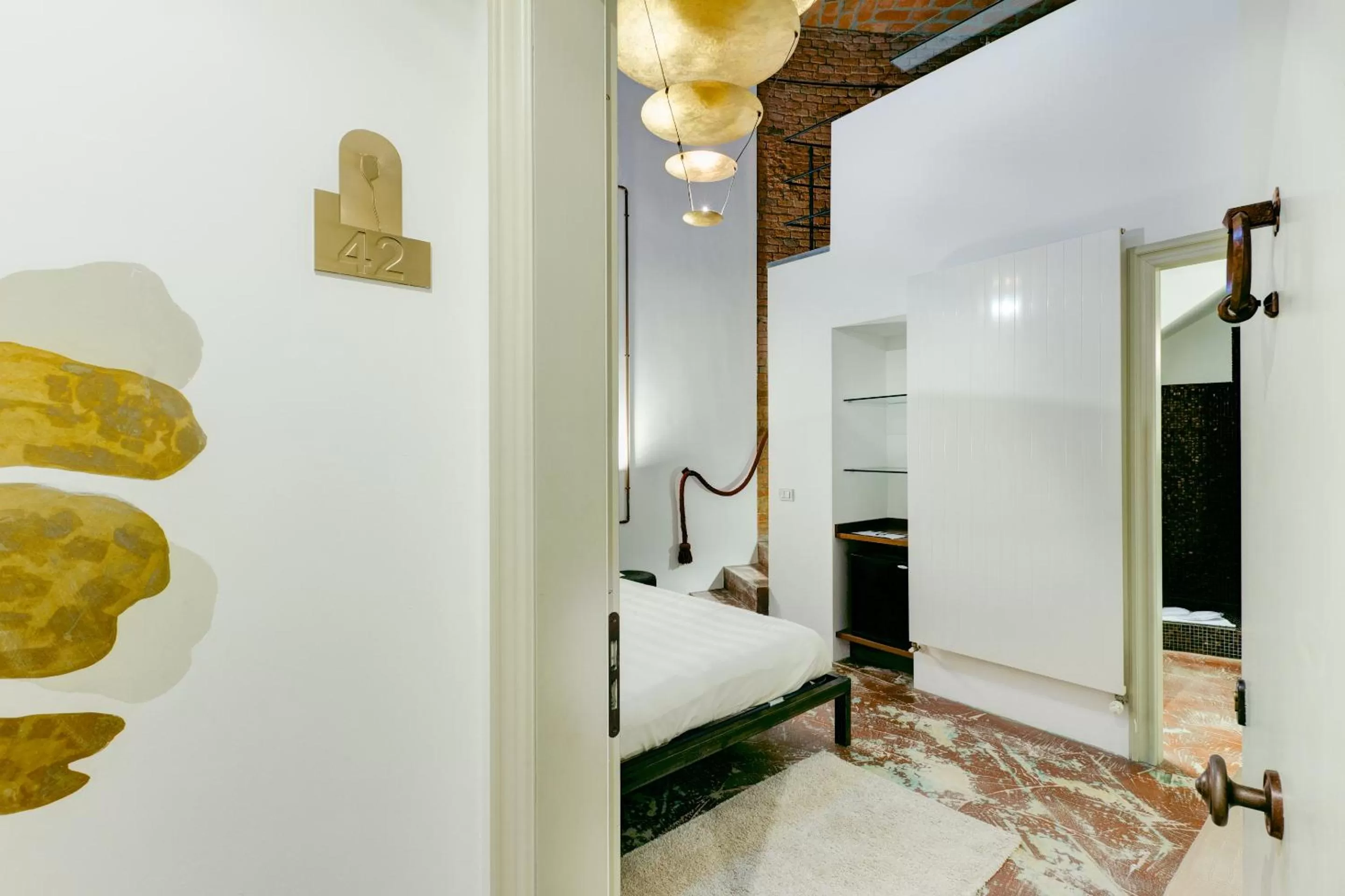 Bathroom, Bed in Il Convento Dei Fiori Di Seta