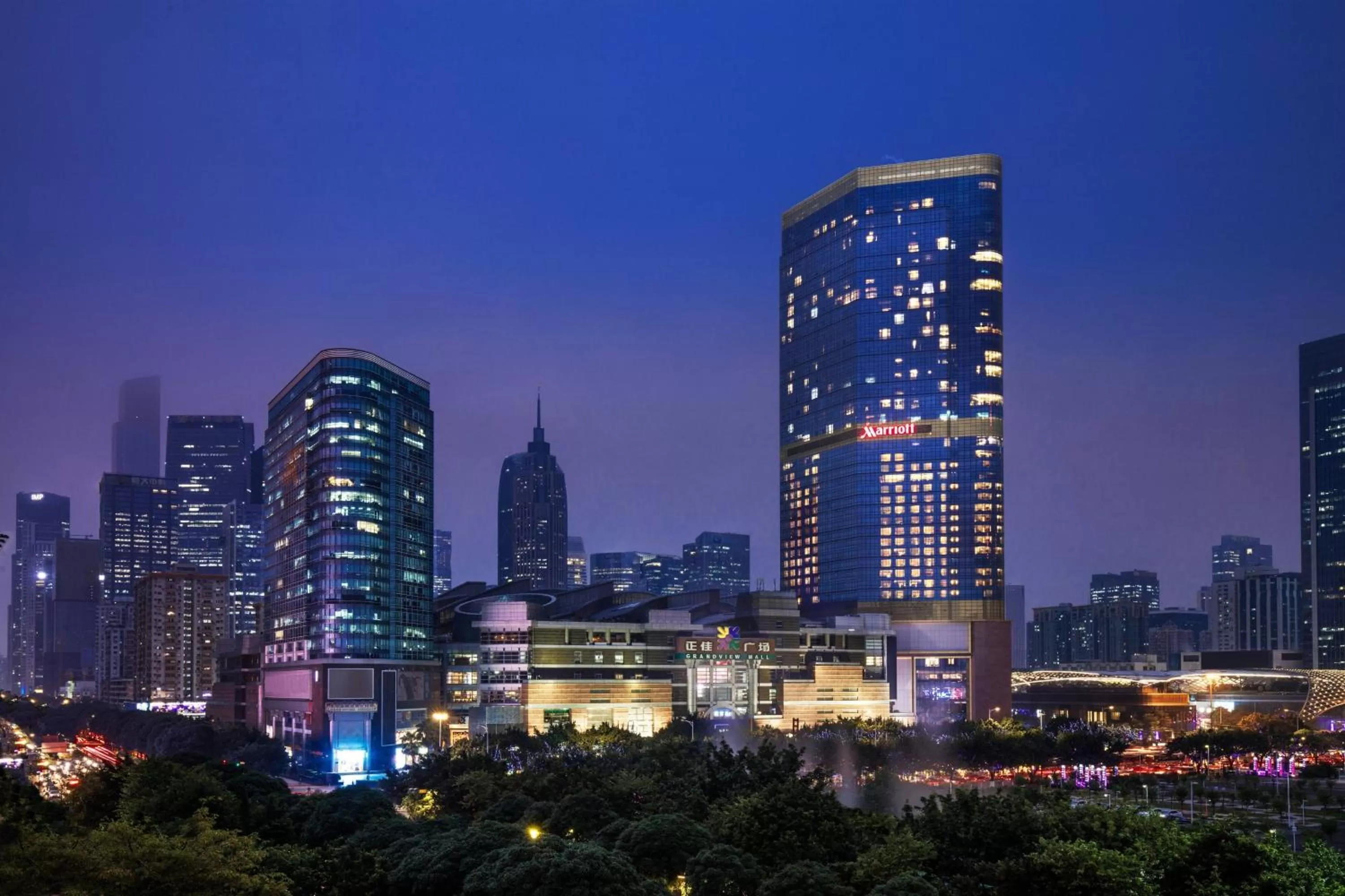 Property building in Guangzhou Marriott Hotel Tianhe