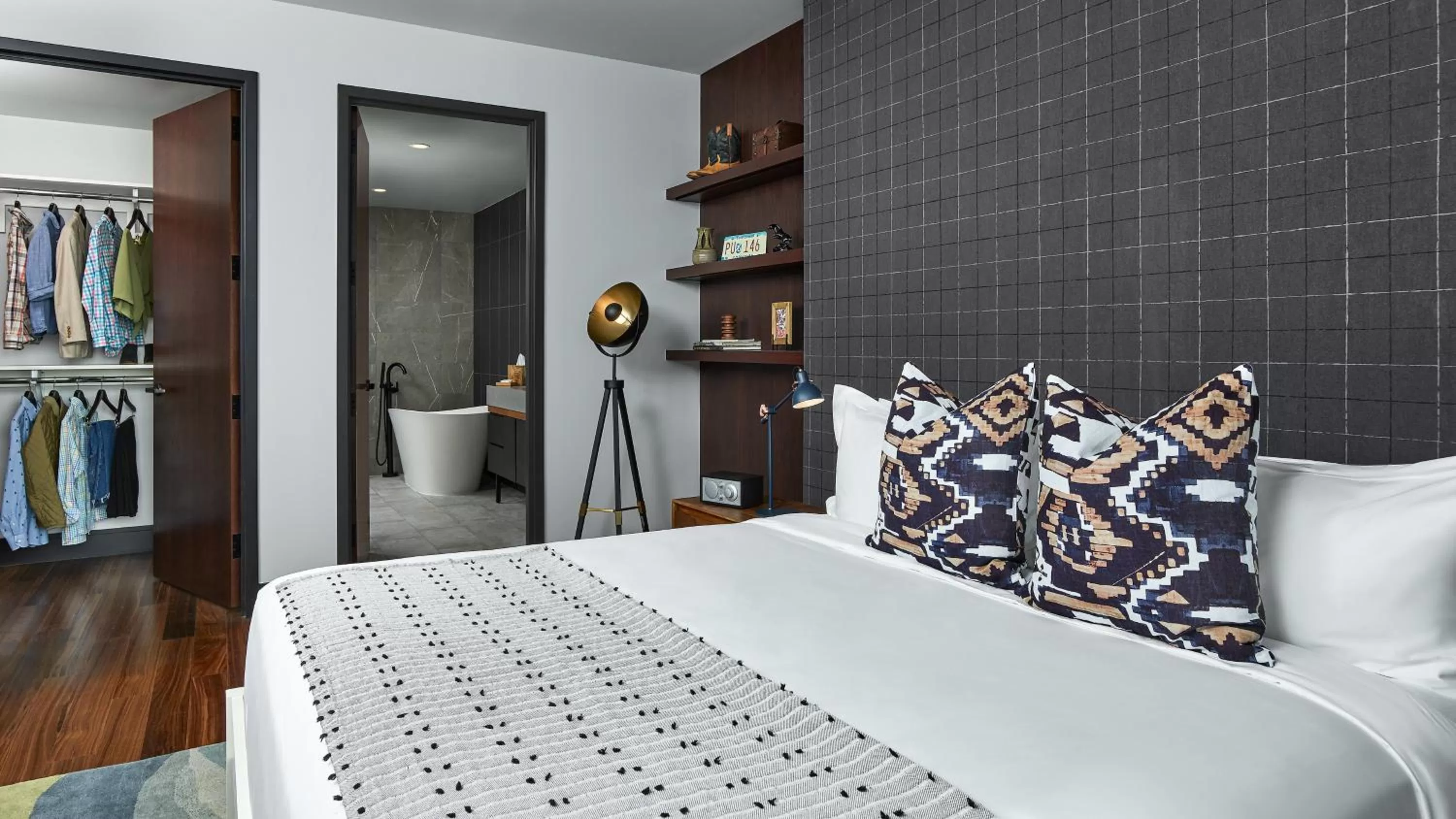 Bed in The Rally Hotel at McGregor Square