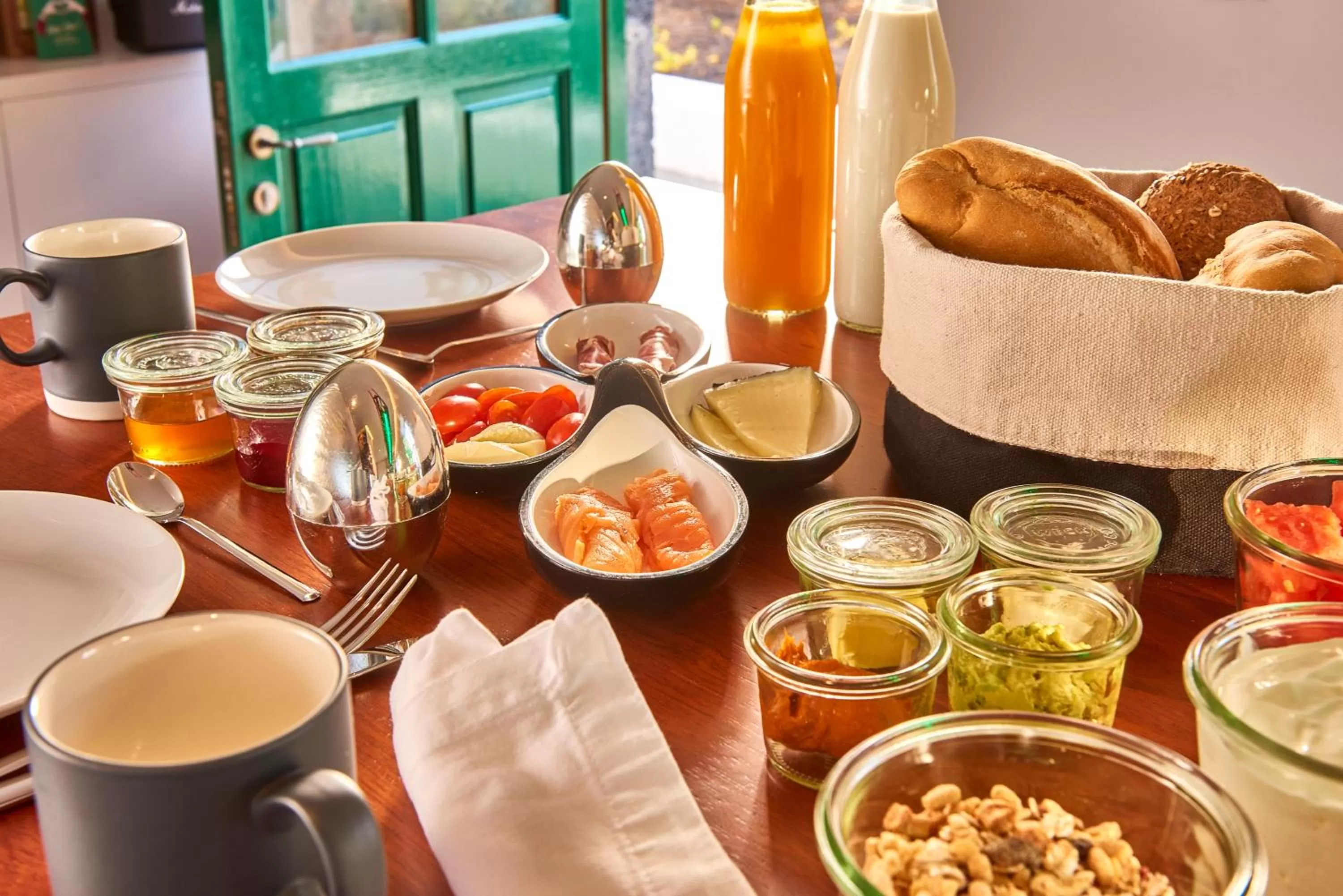 Continental breakfast in Lighthouse on La Palma Island