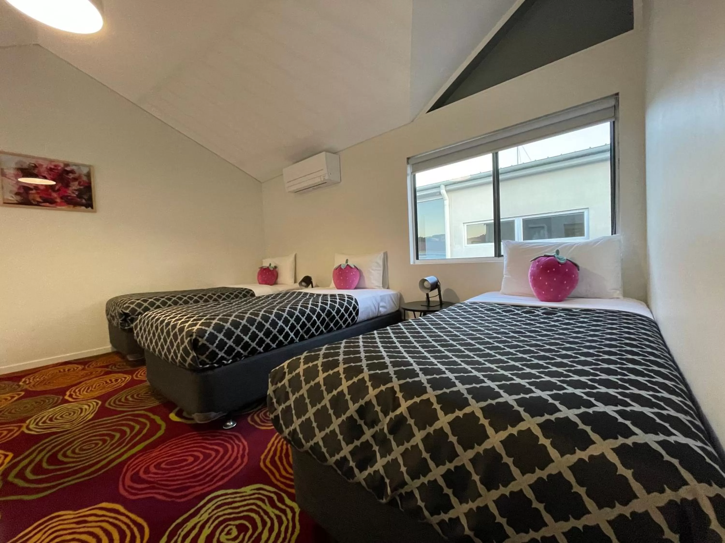 Bed in Coastal Motel