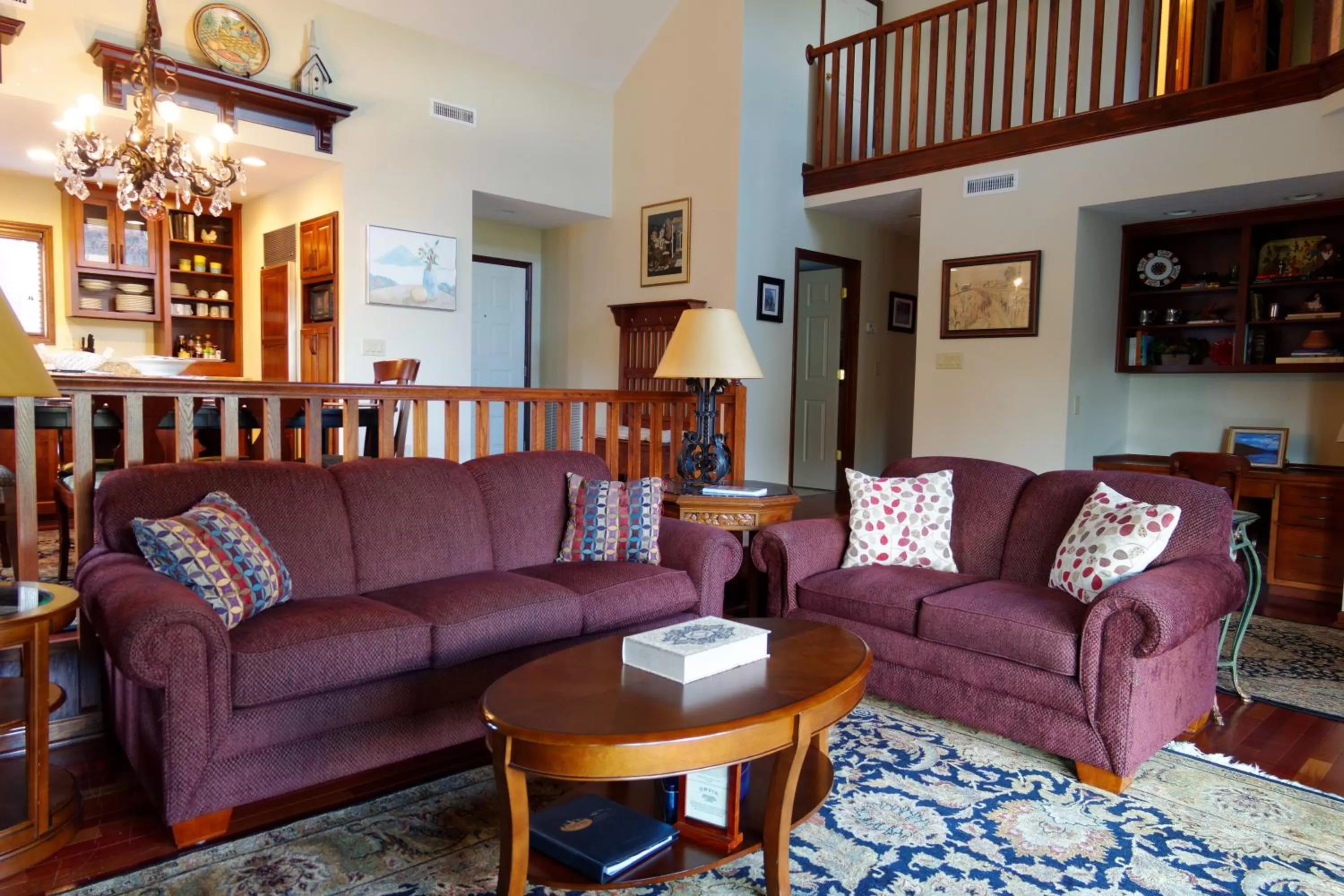 Living room in Chetola Resort Condominiums