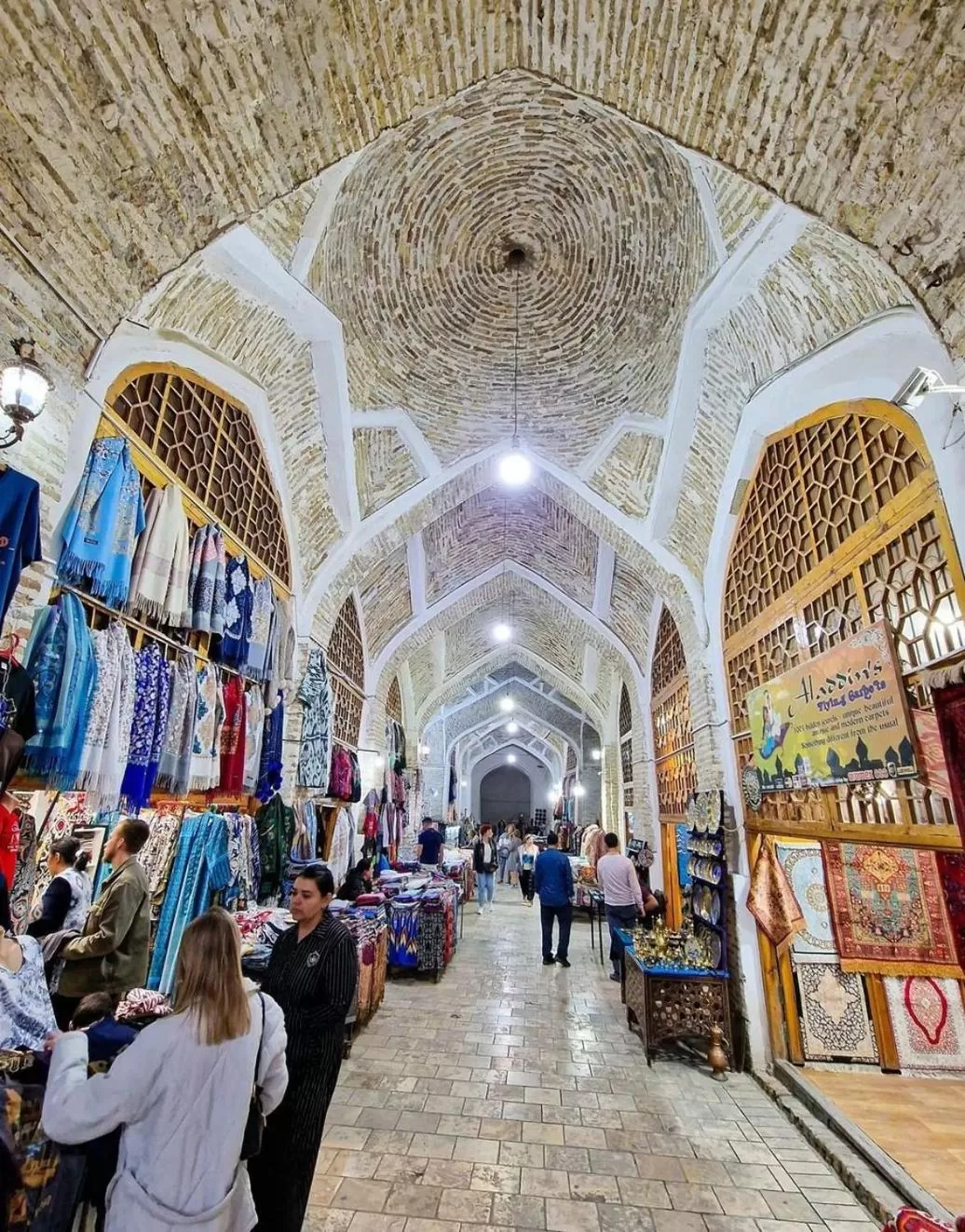 People in Jahangir Boutique Bukhara