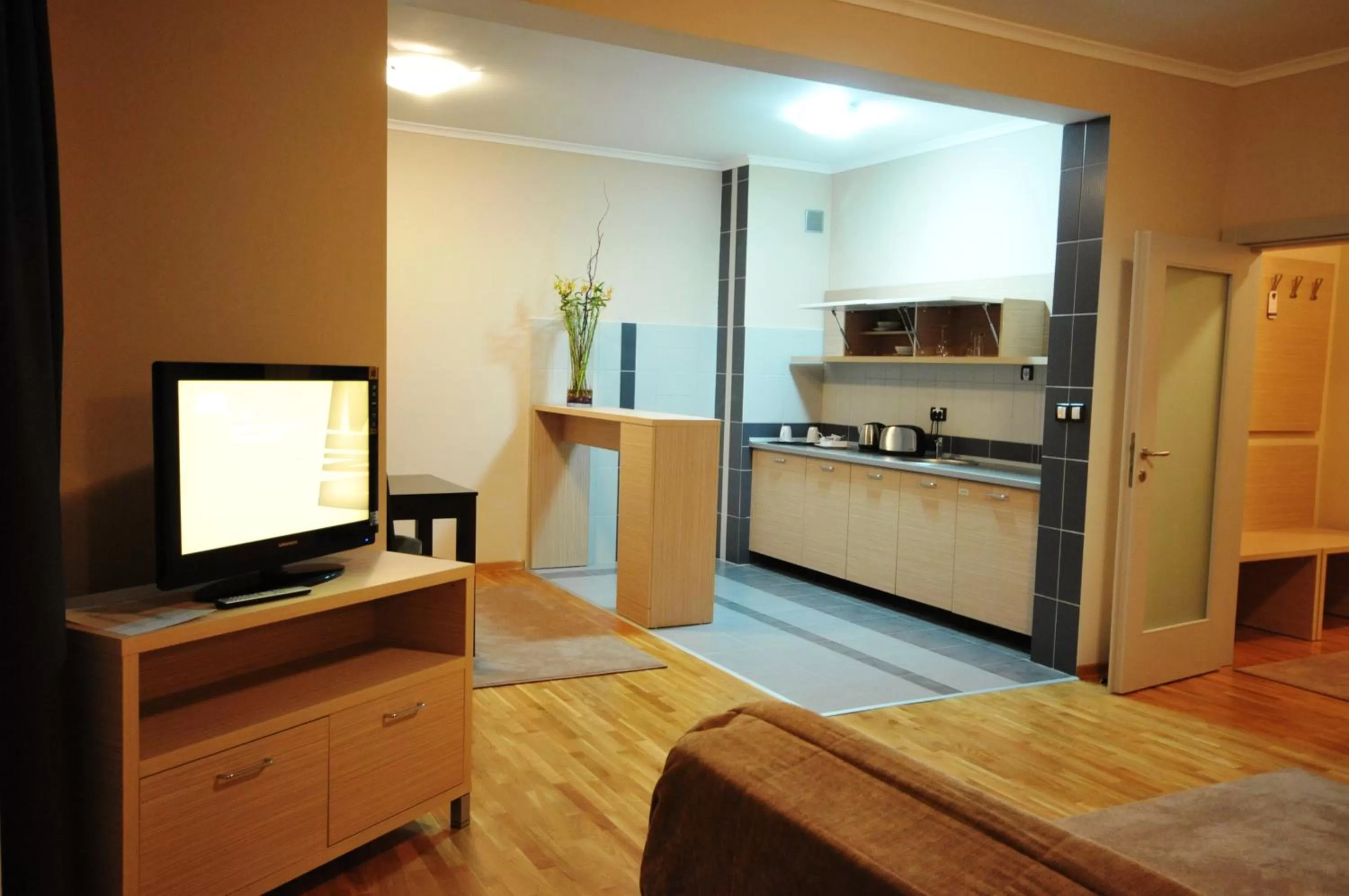 Kitchen or kitchenette in Garni Hotel Nevski