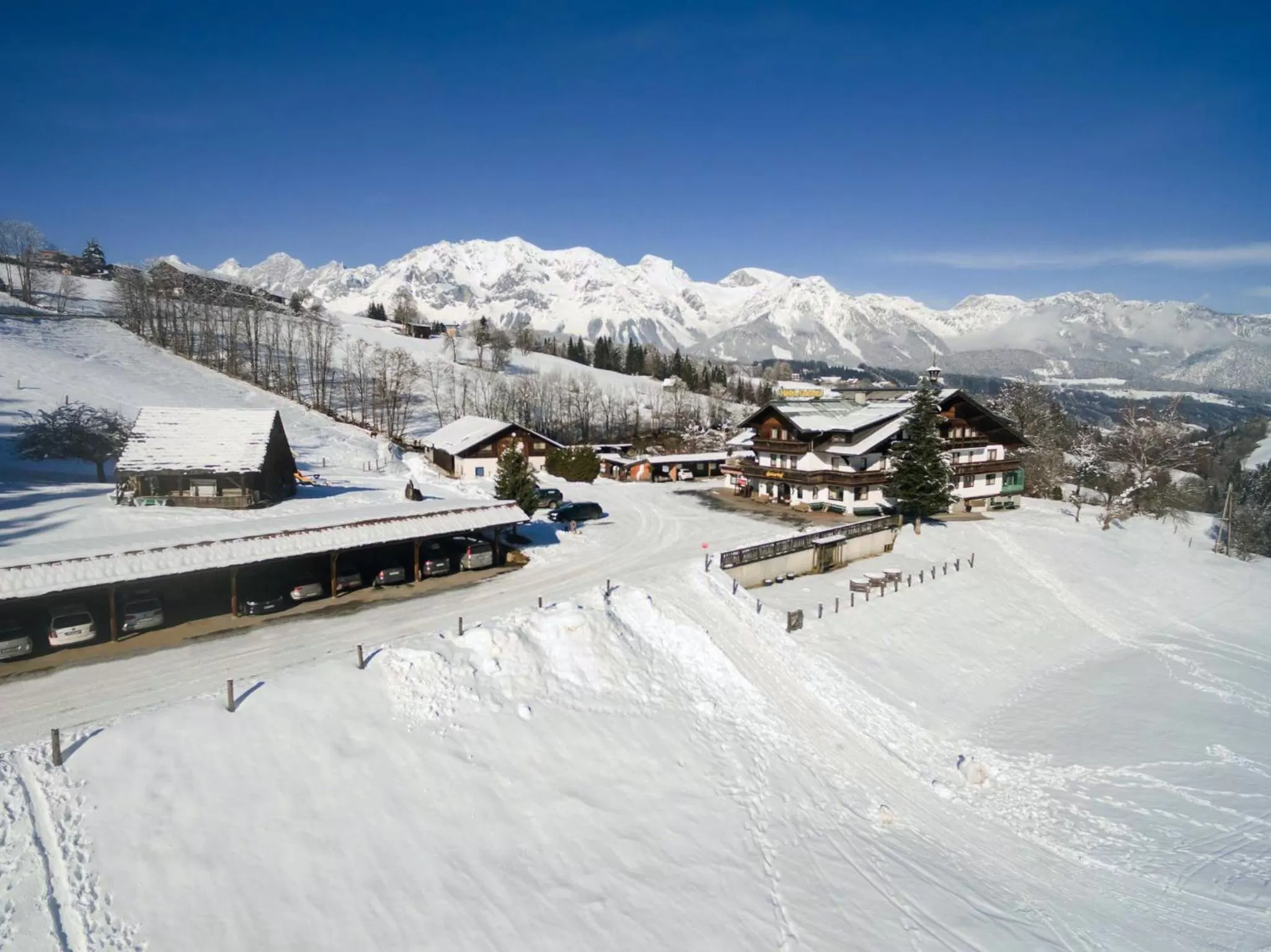 Bird's eye view, Winter in Seiterhof