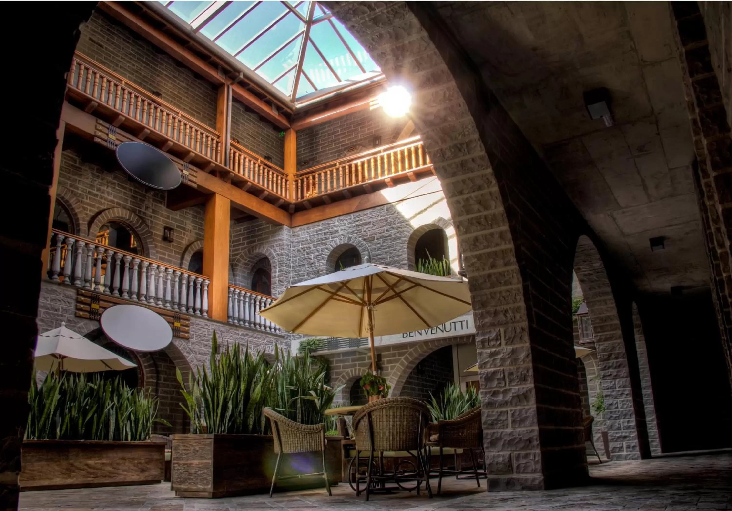 Patio in Pousada Castello Benvenutti