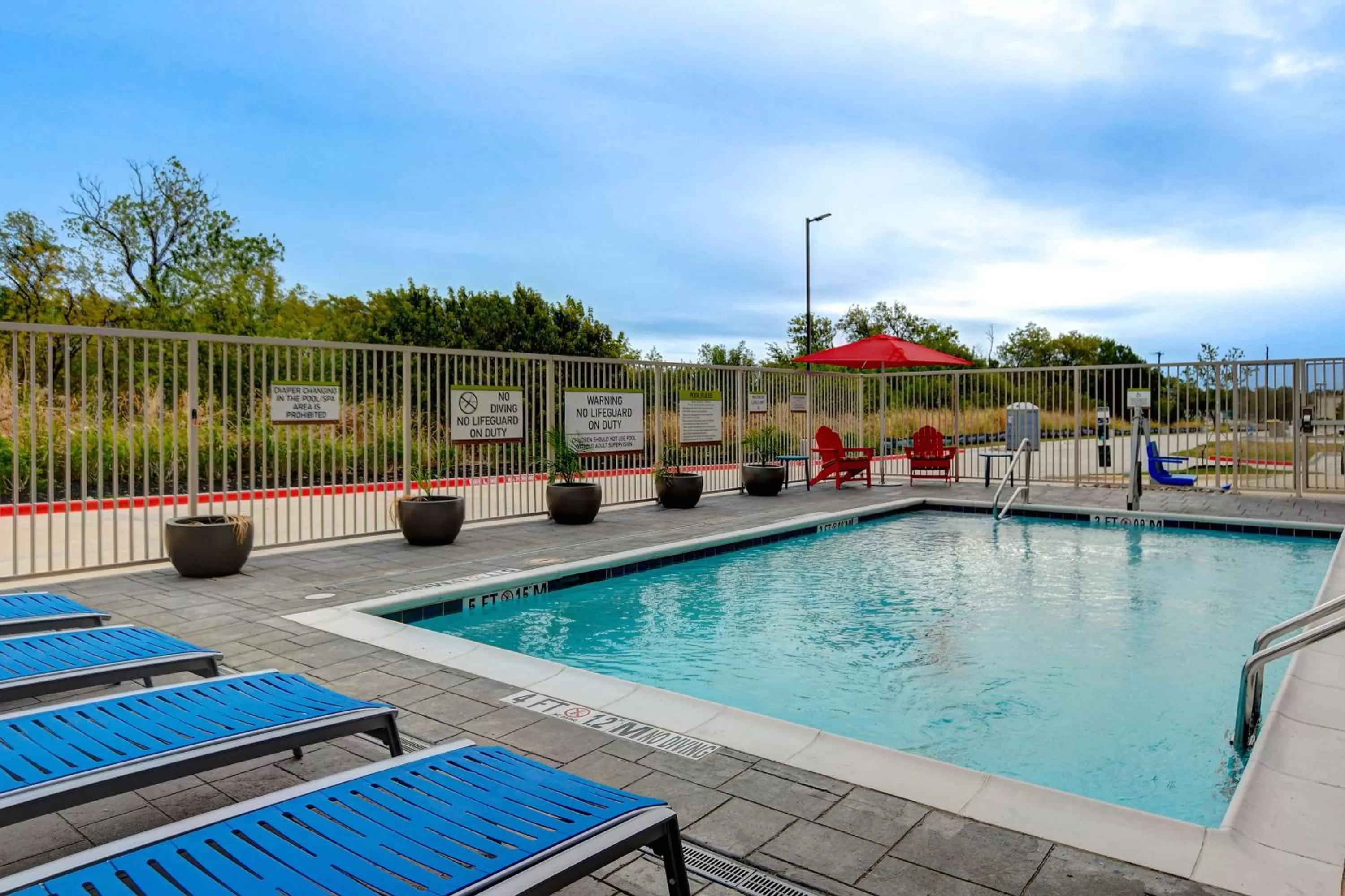 Pool view in Home2 Suites by Hilton North Plano Hwy 75