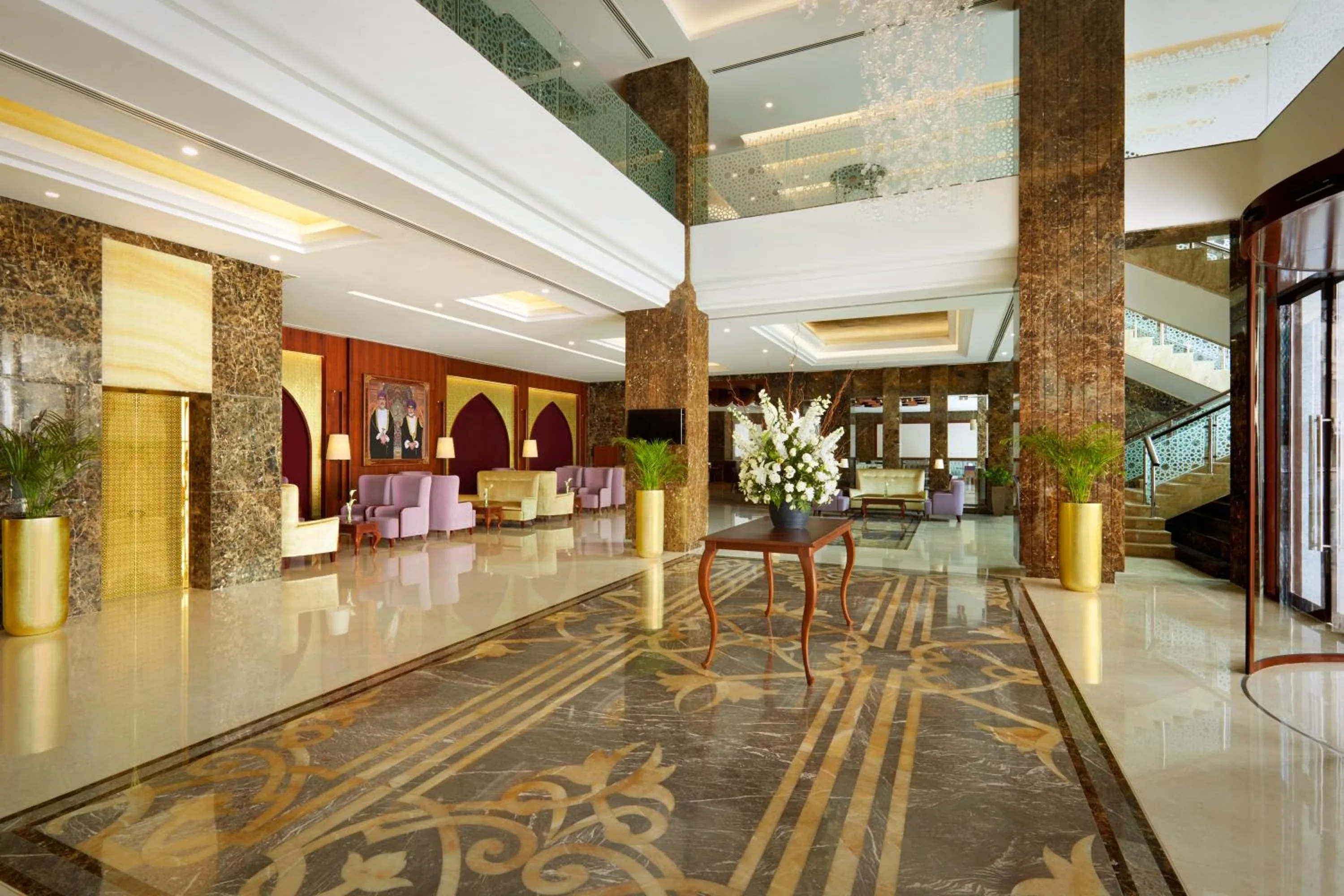 Lobby or reception in Royal Tulip Muscat
