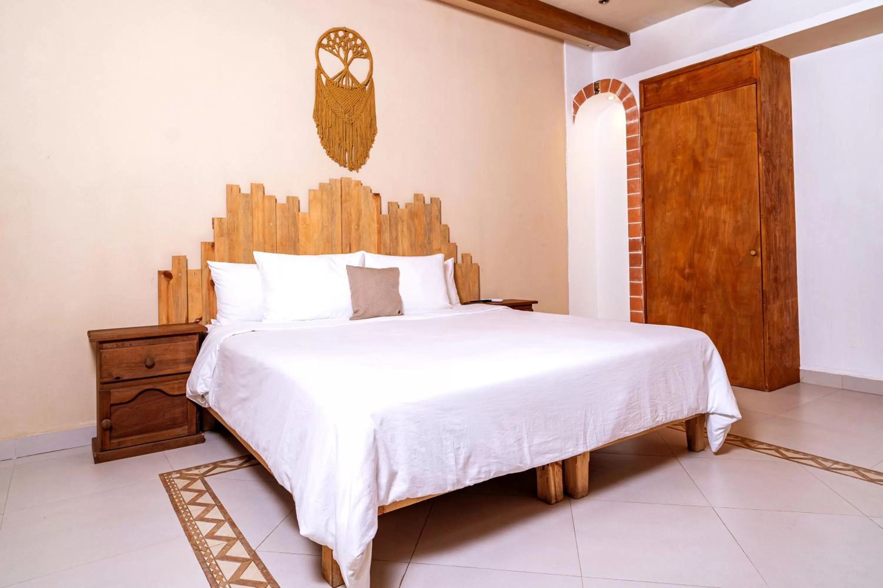 Bed in Mezcal Hotel
