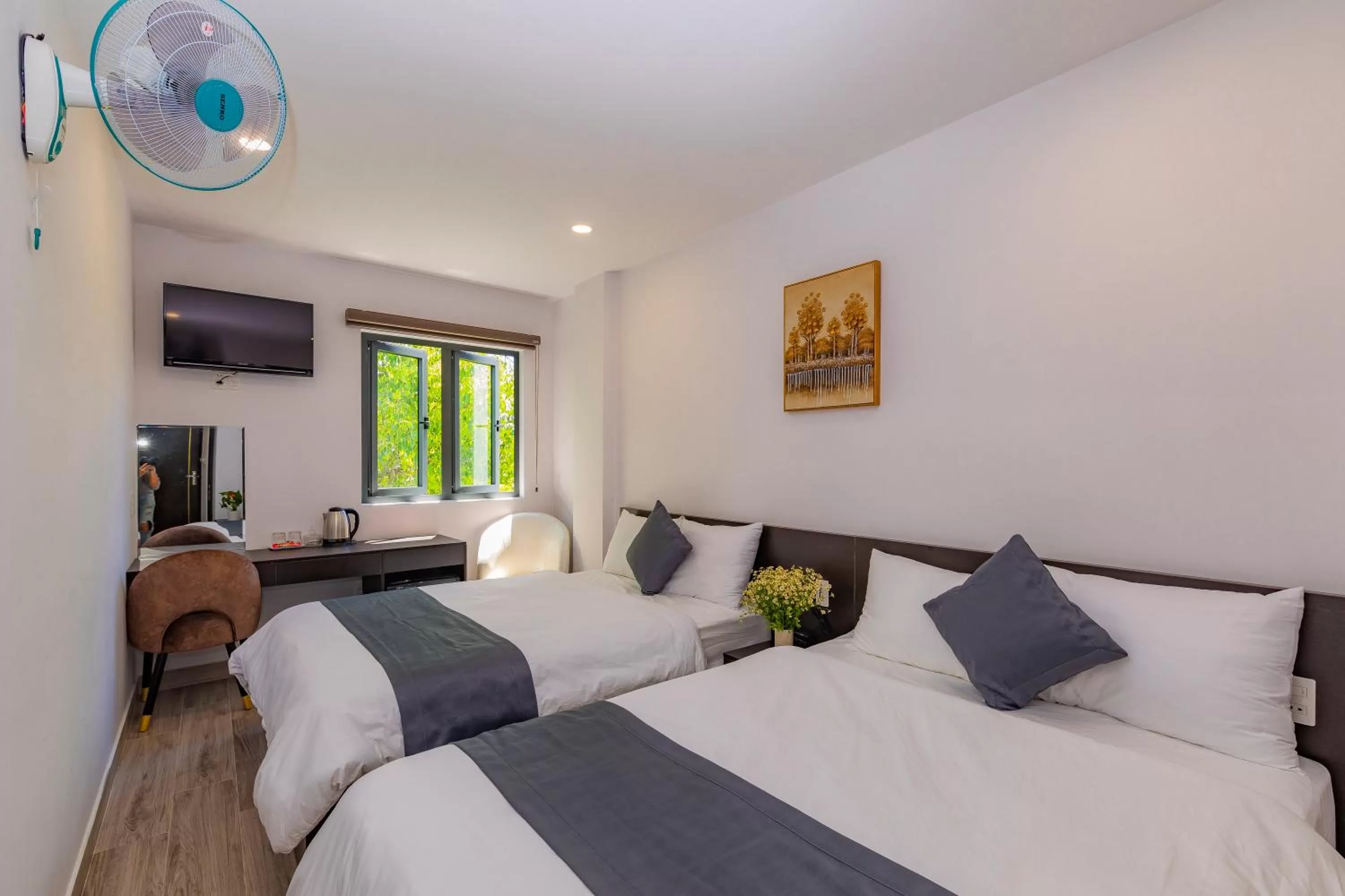 Bed in Khanh Uyen 3 Hotel