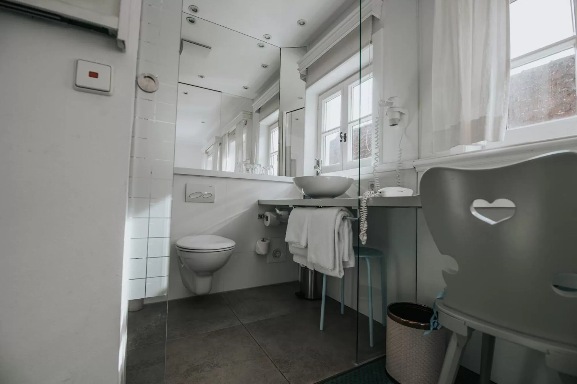 Toilet in Boutique Hotel am Rathaus - Reblaus