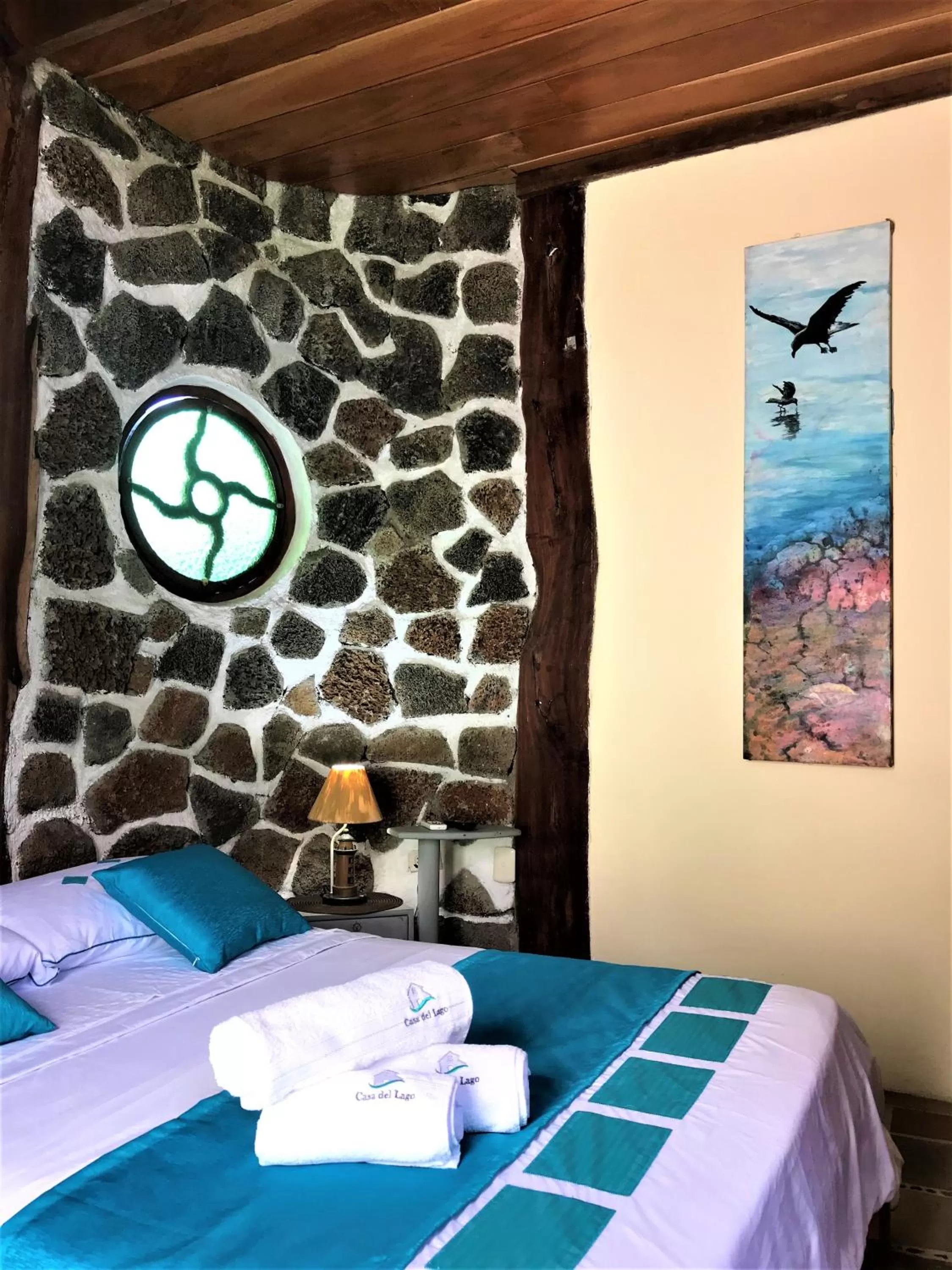 Bedroom, Bed in Casa del Lago Lodging House