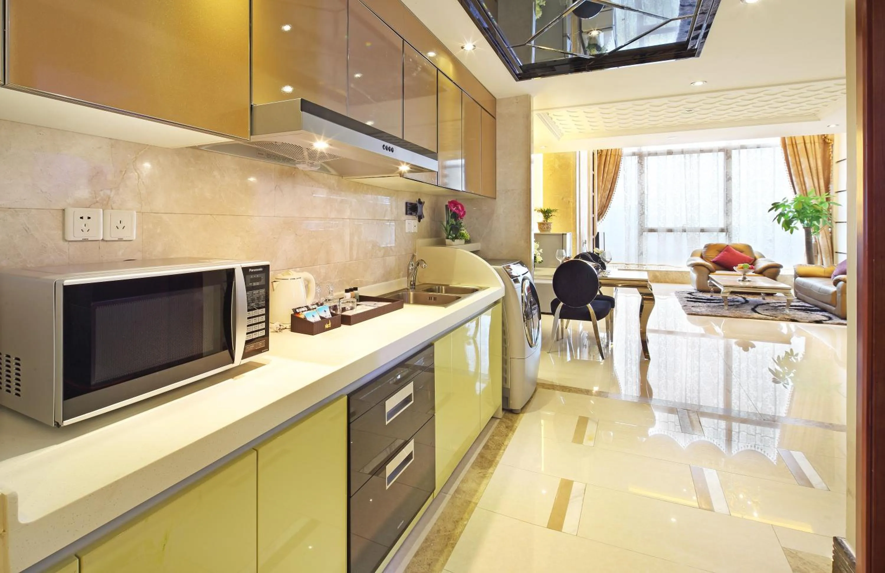 Kitchen or kitchenette in South & North International Apartment Beijing Road
