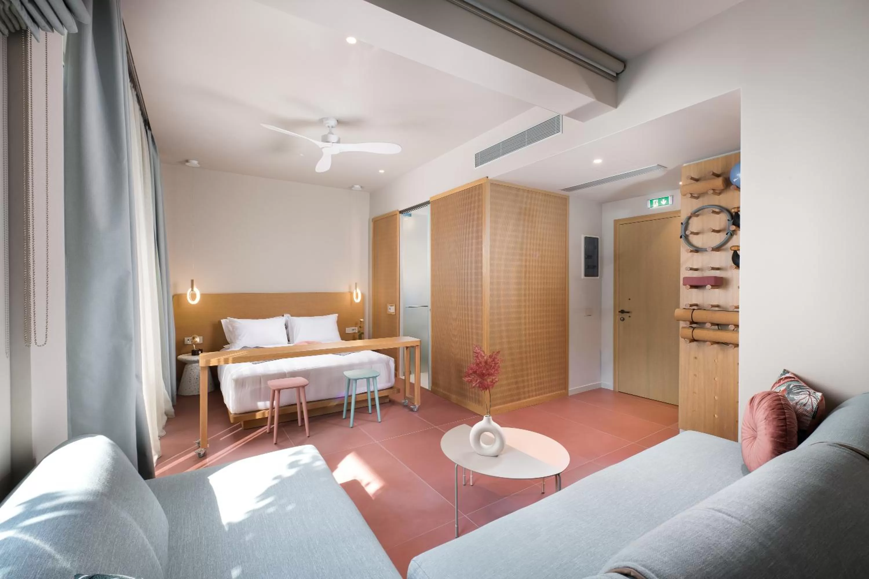 Bed in Alkima Athens Wellness Stay