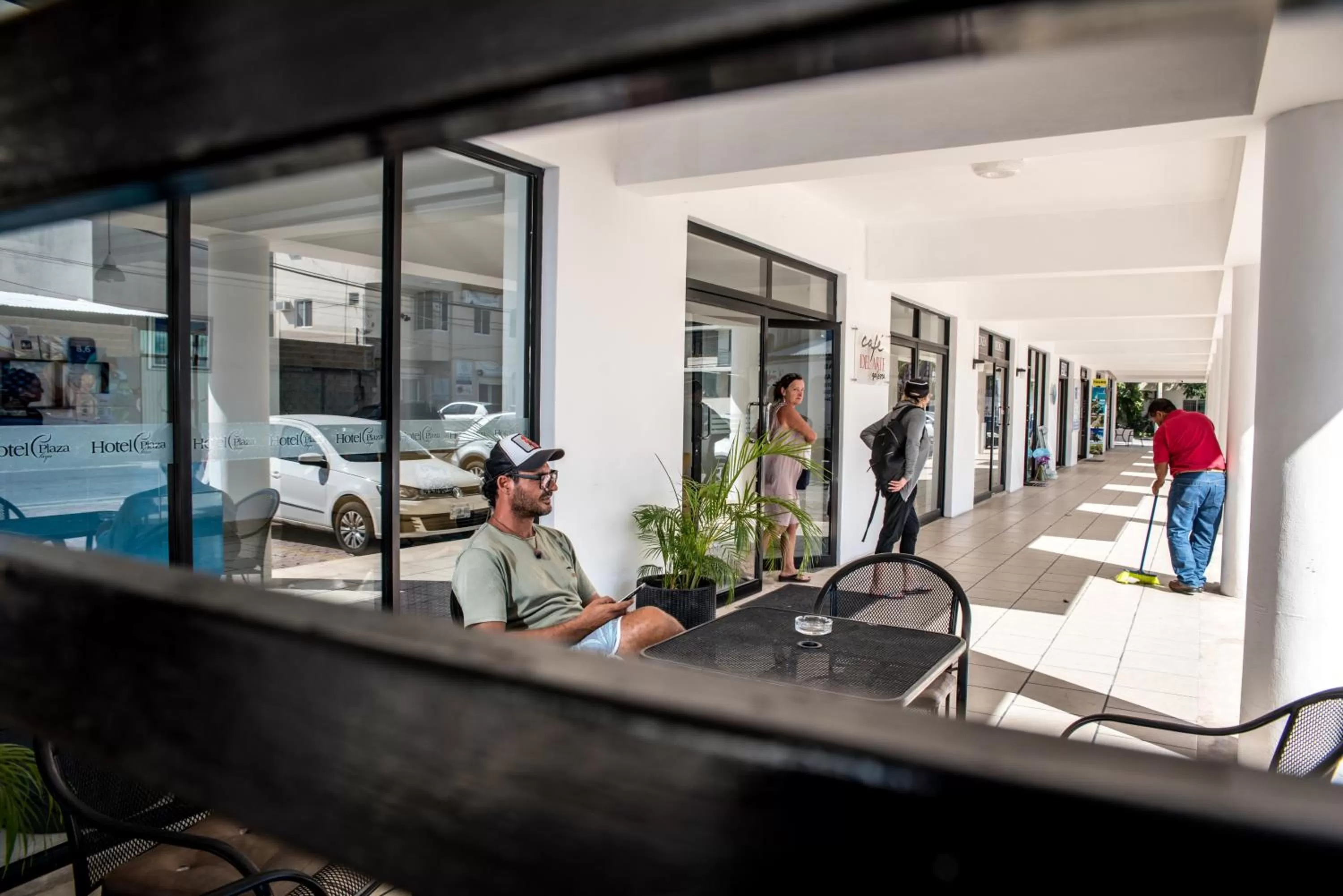 Seating area in Hotel Plaza Playa