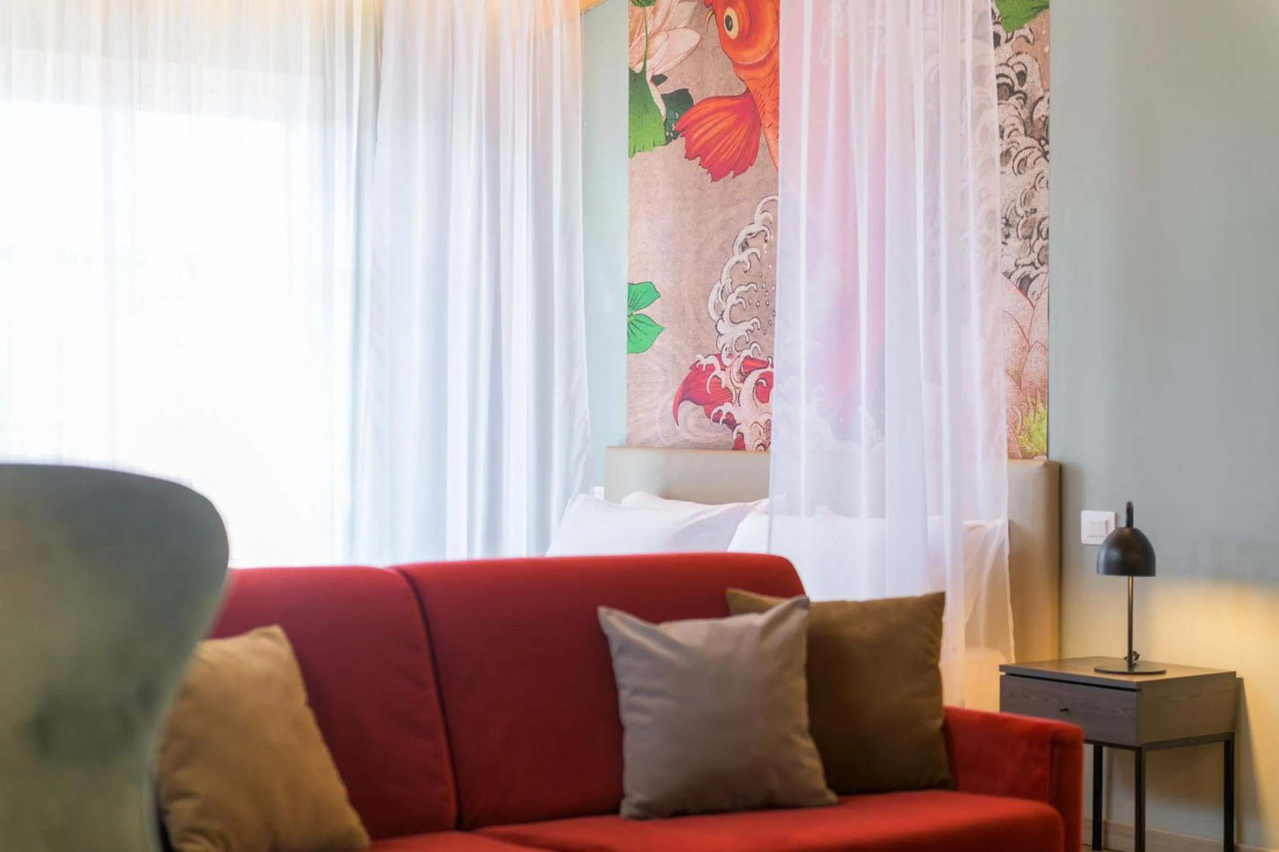 Living room in Regina del Garda Suite