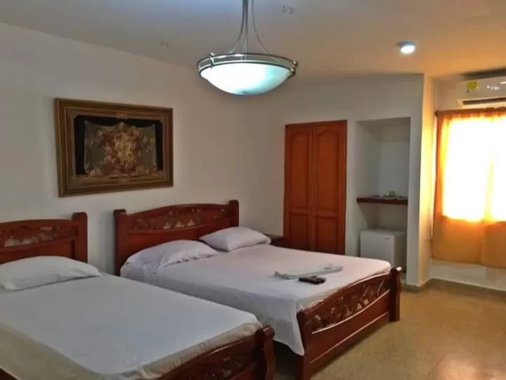 Bed in Hotel Meryland