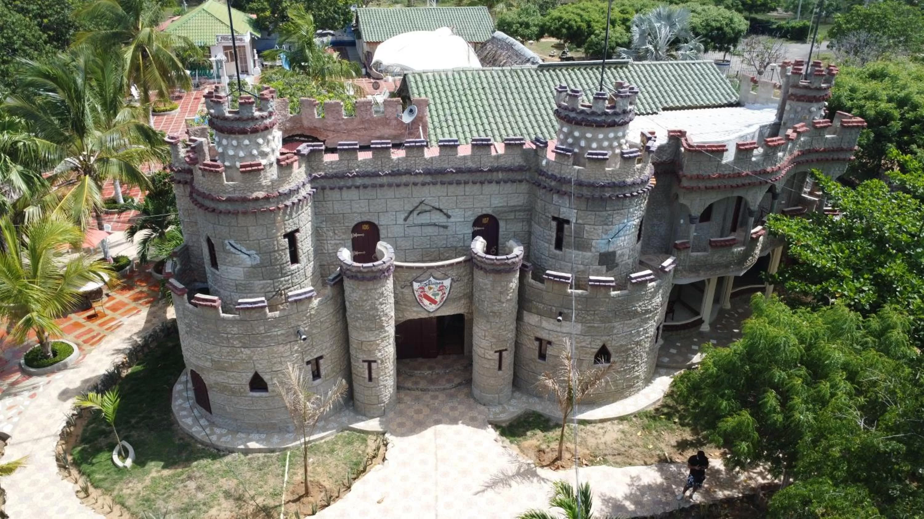 Property building, Bird's-eye View in Eco-Hotel Villa Elina