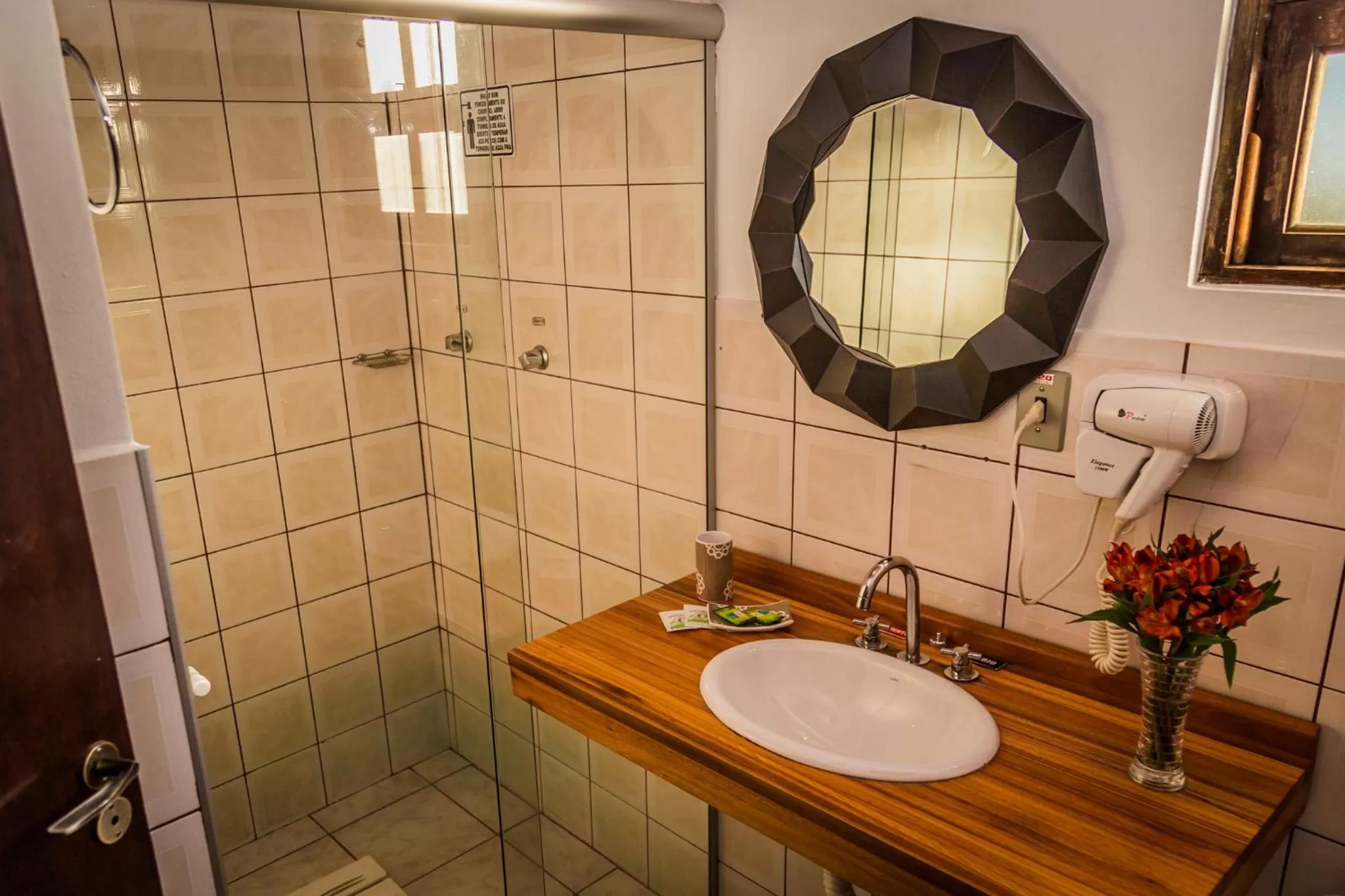 Bathroom in Pousada Serra do Luar