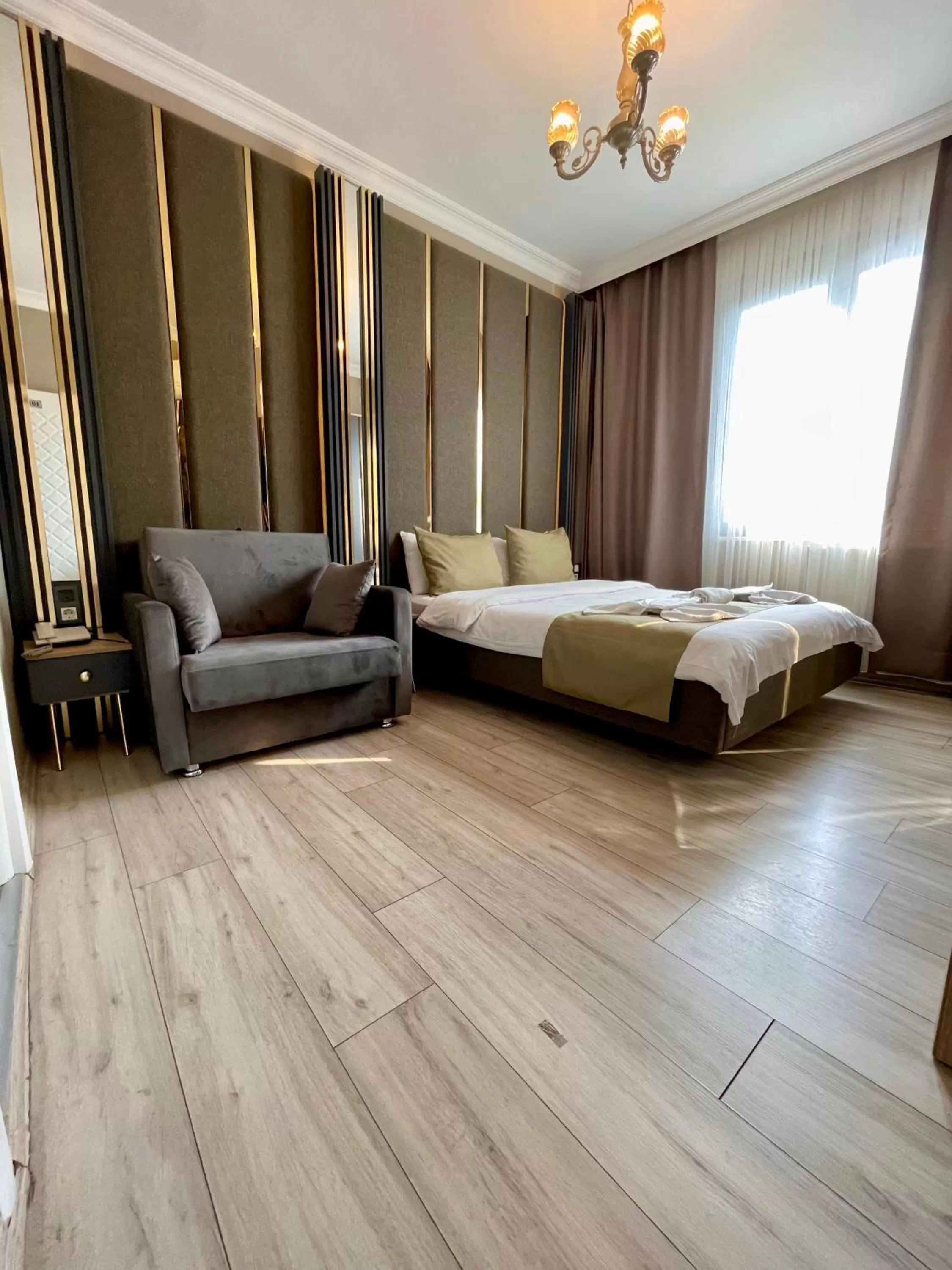 Bed in New Taksim Hotel