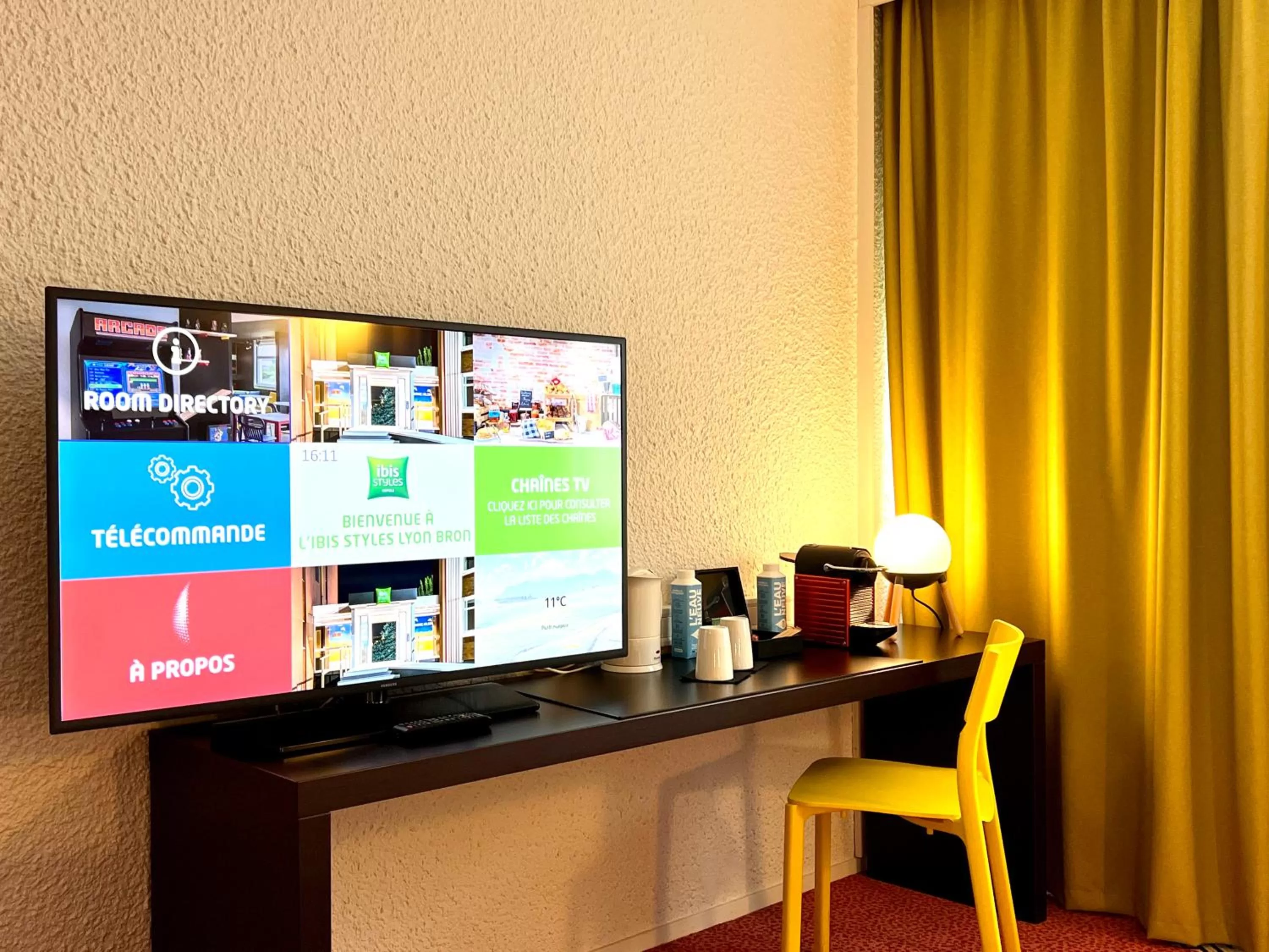 TV and multimedia in ibis Styles Lyon Bron Eurexpo