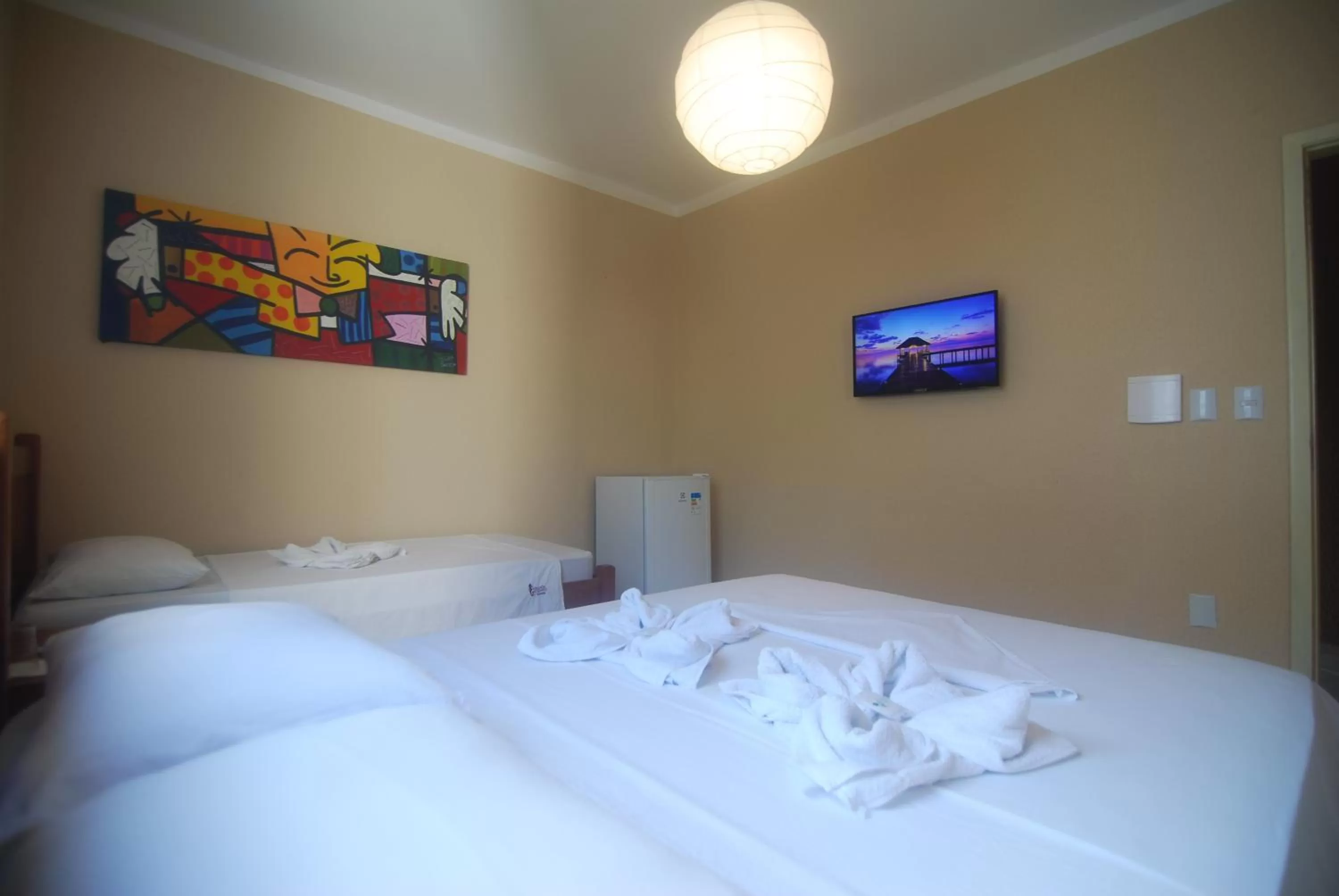 Bed in Refúgio Pousada Fortaleza