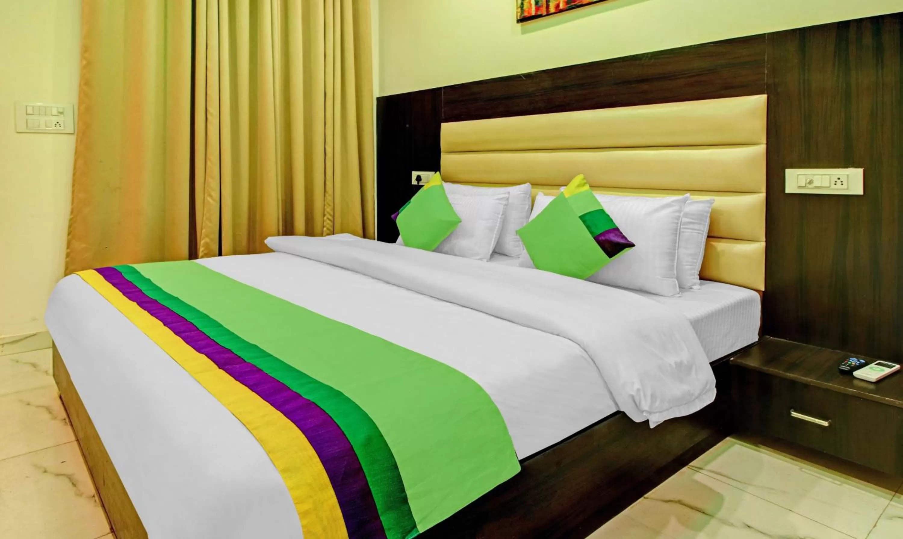 Bed in Treebo Trend Jugnu