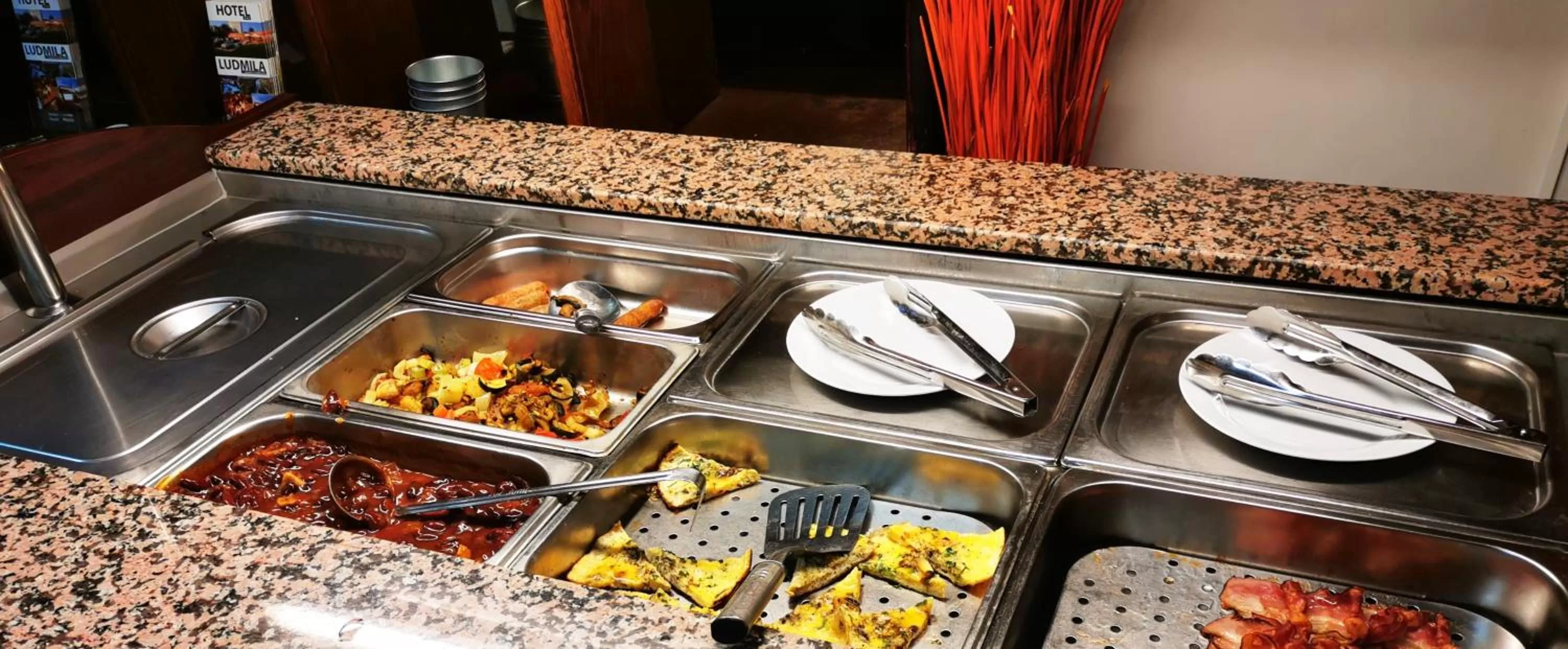 Buffet breakfast in Hotel Ludmila