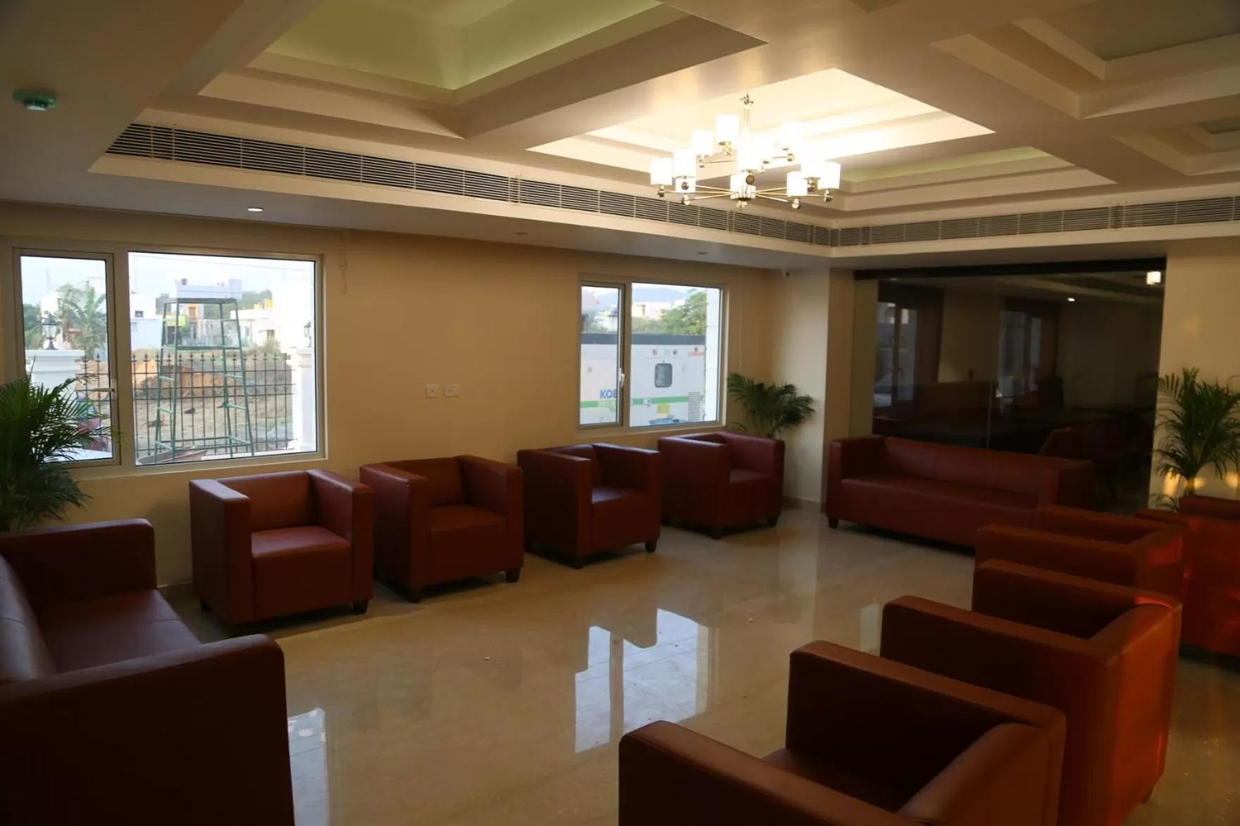 Lobby or reception in Hotel Skanda Palace