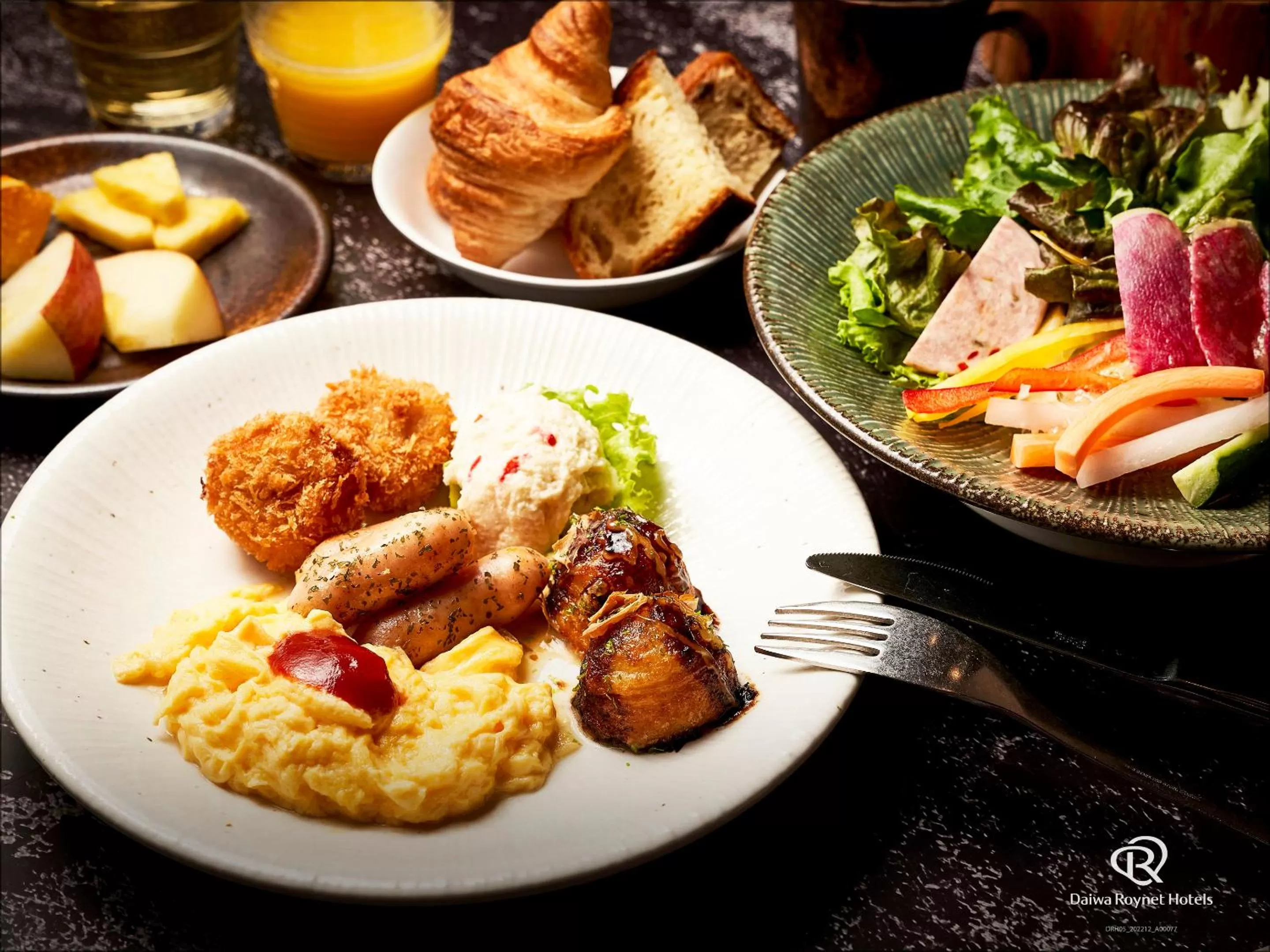 Buffet breakfast in Daiwa Roynet Hotel Osaka-Kitahama