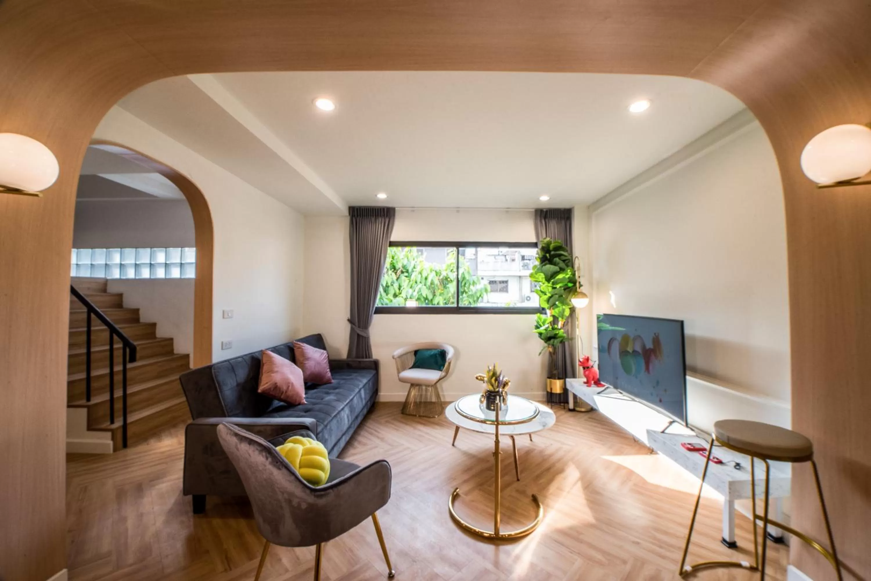 Living room in Theme Boutique Hotel Bangkok