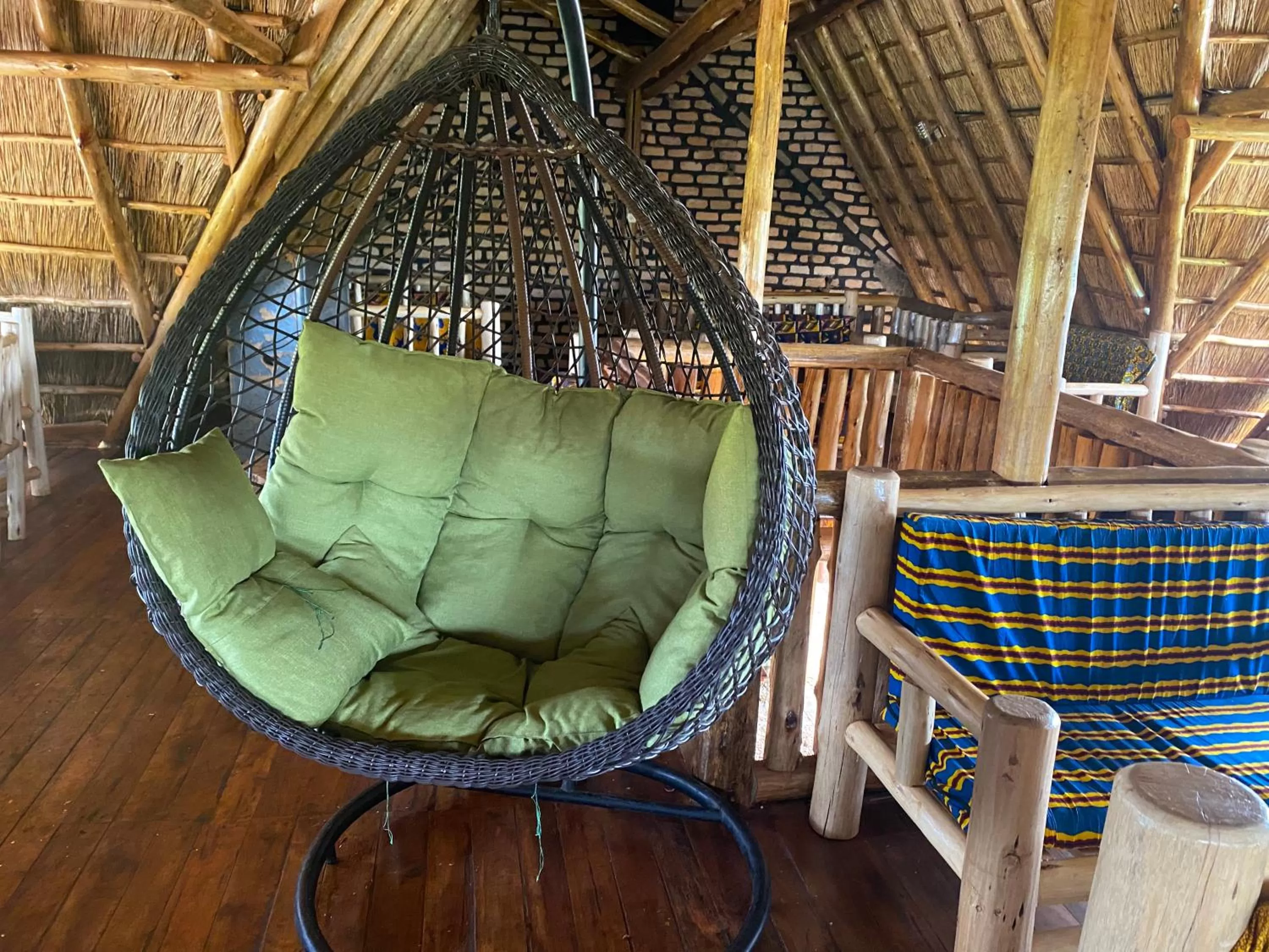 Seating area in Elite Backpackers Services