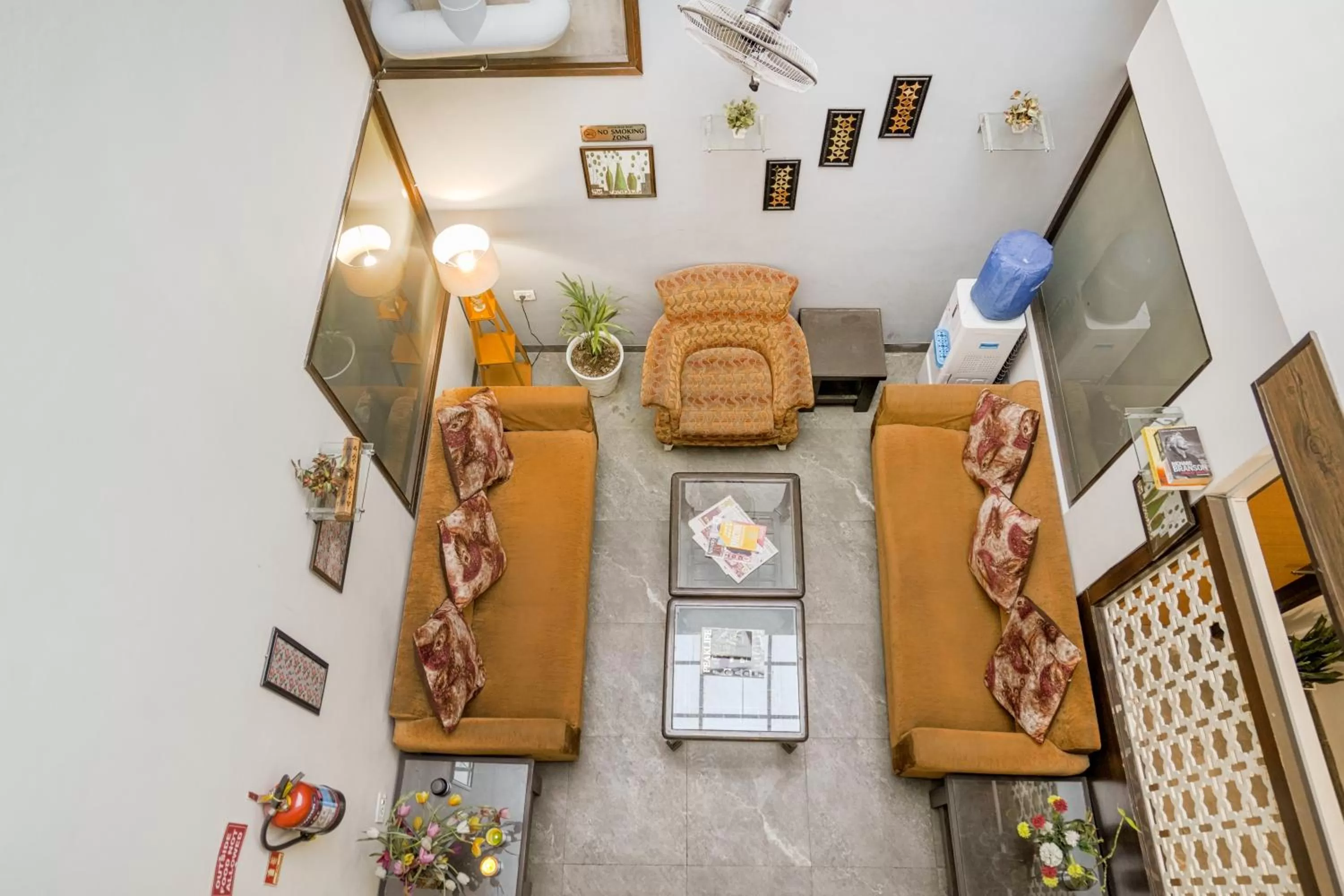 Seating area in Hotel Seven- Center of City Chandigarh