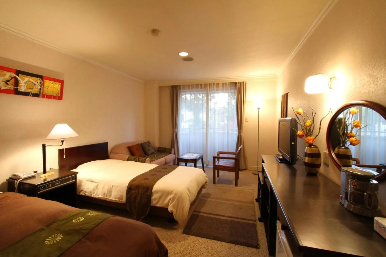 Bed in Hotel Natural Garden Nikko