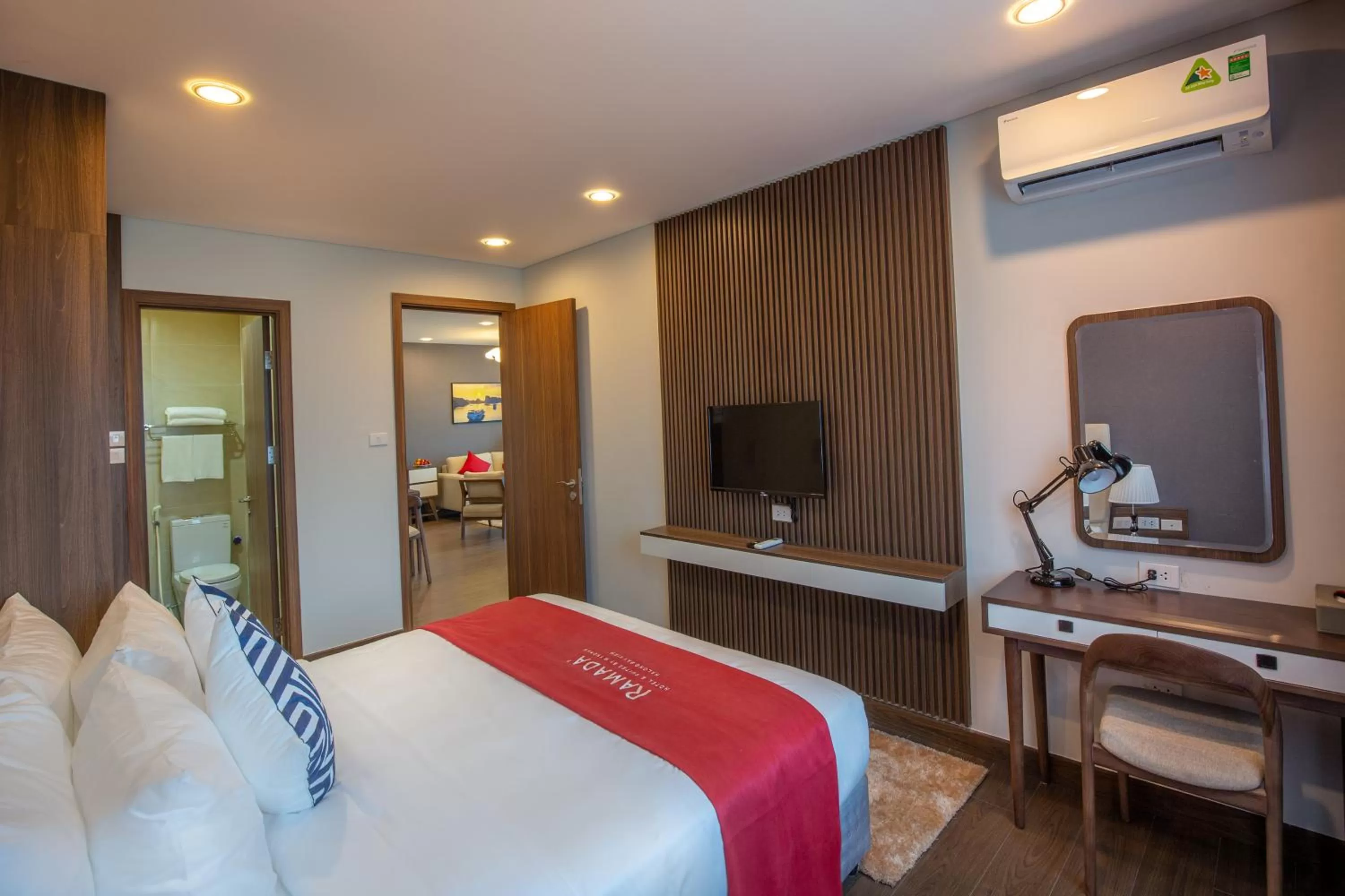 Photo of the whole room, Bed in Ramada Hotel & Suites by Wyndham Halong Bay View