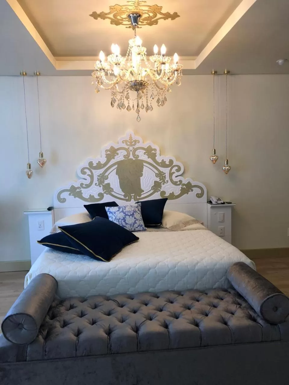 Bed in Pousada dos Anjos