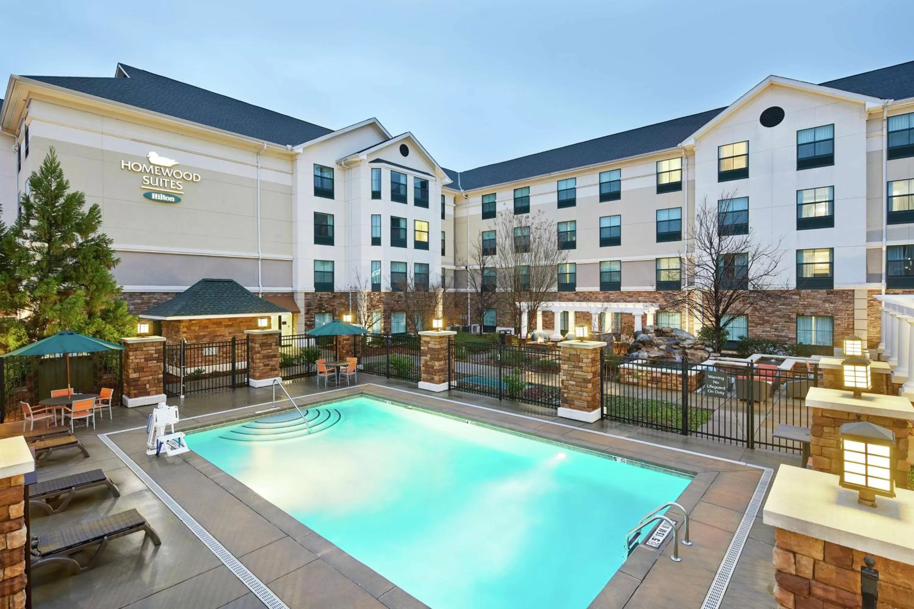 Pool view in Homewood Suites by Hilton Columbus
