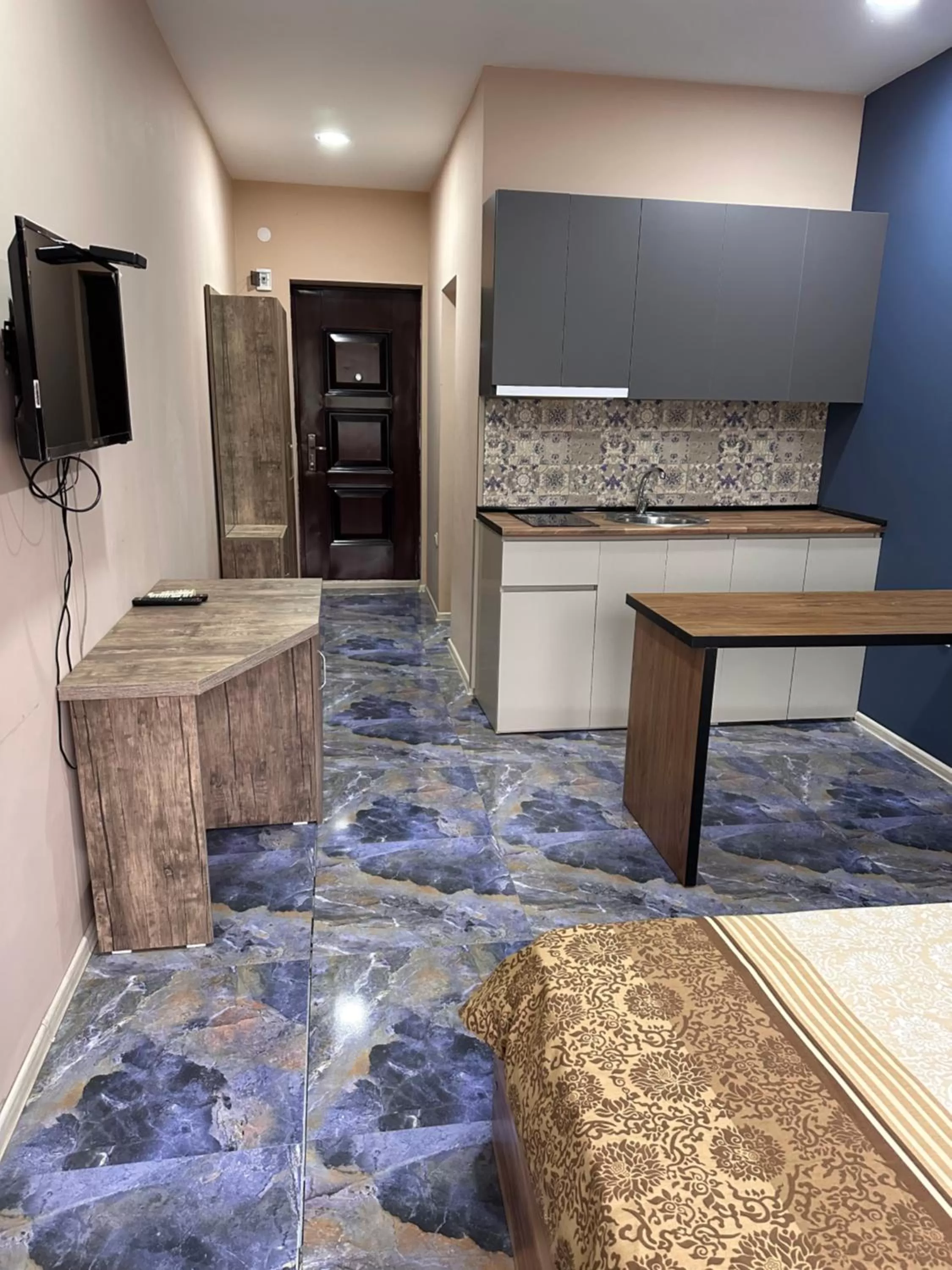 Kitchen or kitchenette in Aparthotel costa